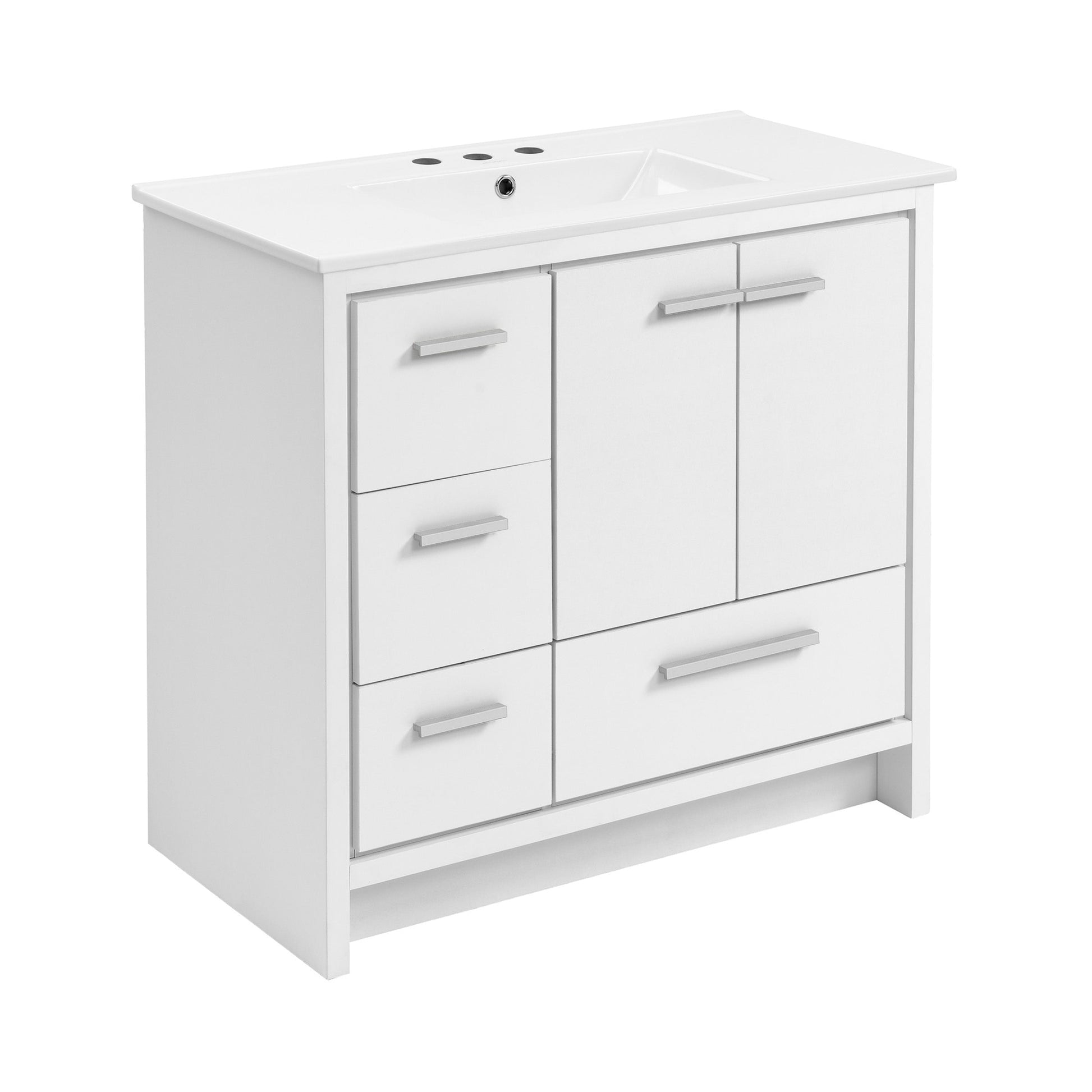 White / White / 3-Hole