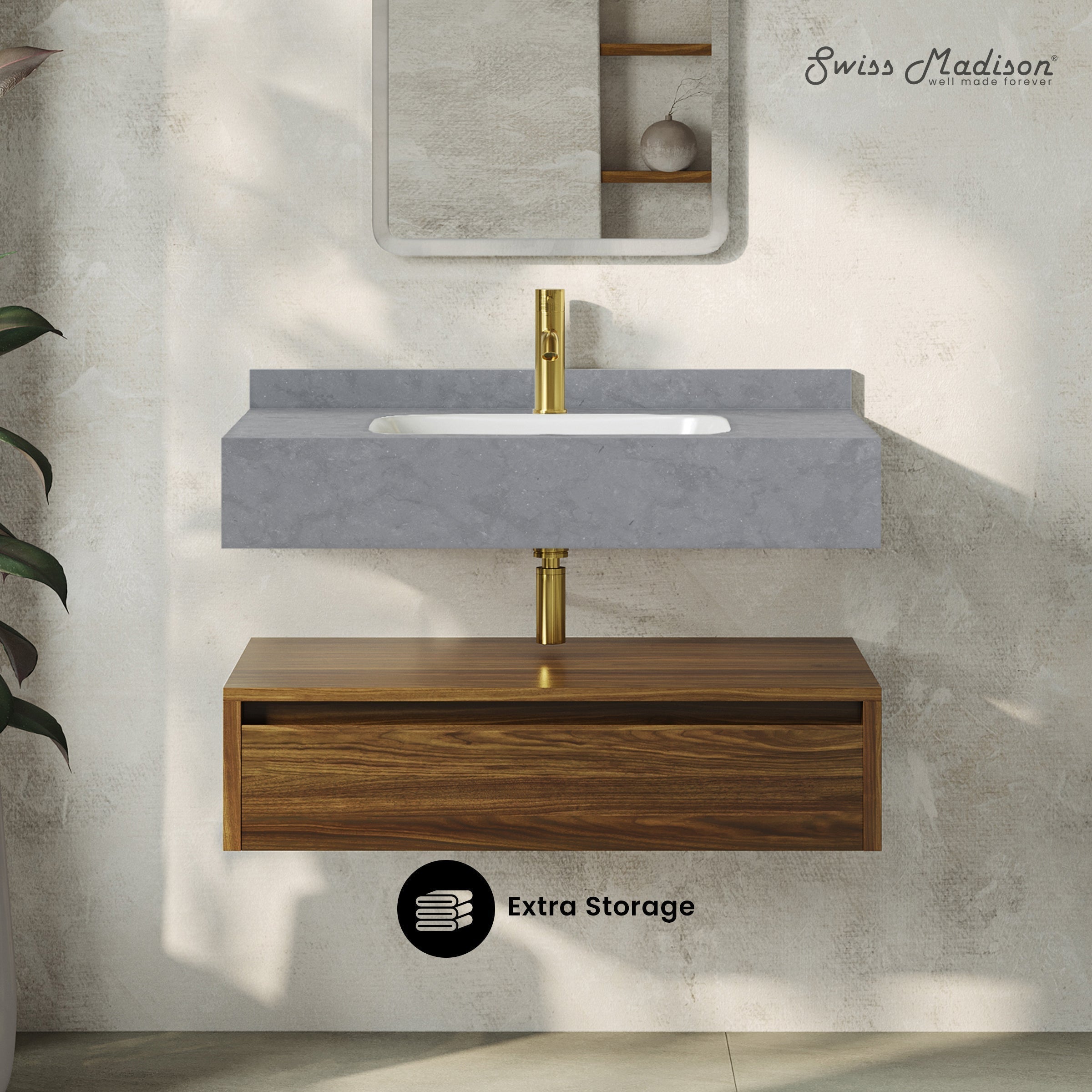 Brown Oak / Charcoal Gray