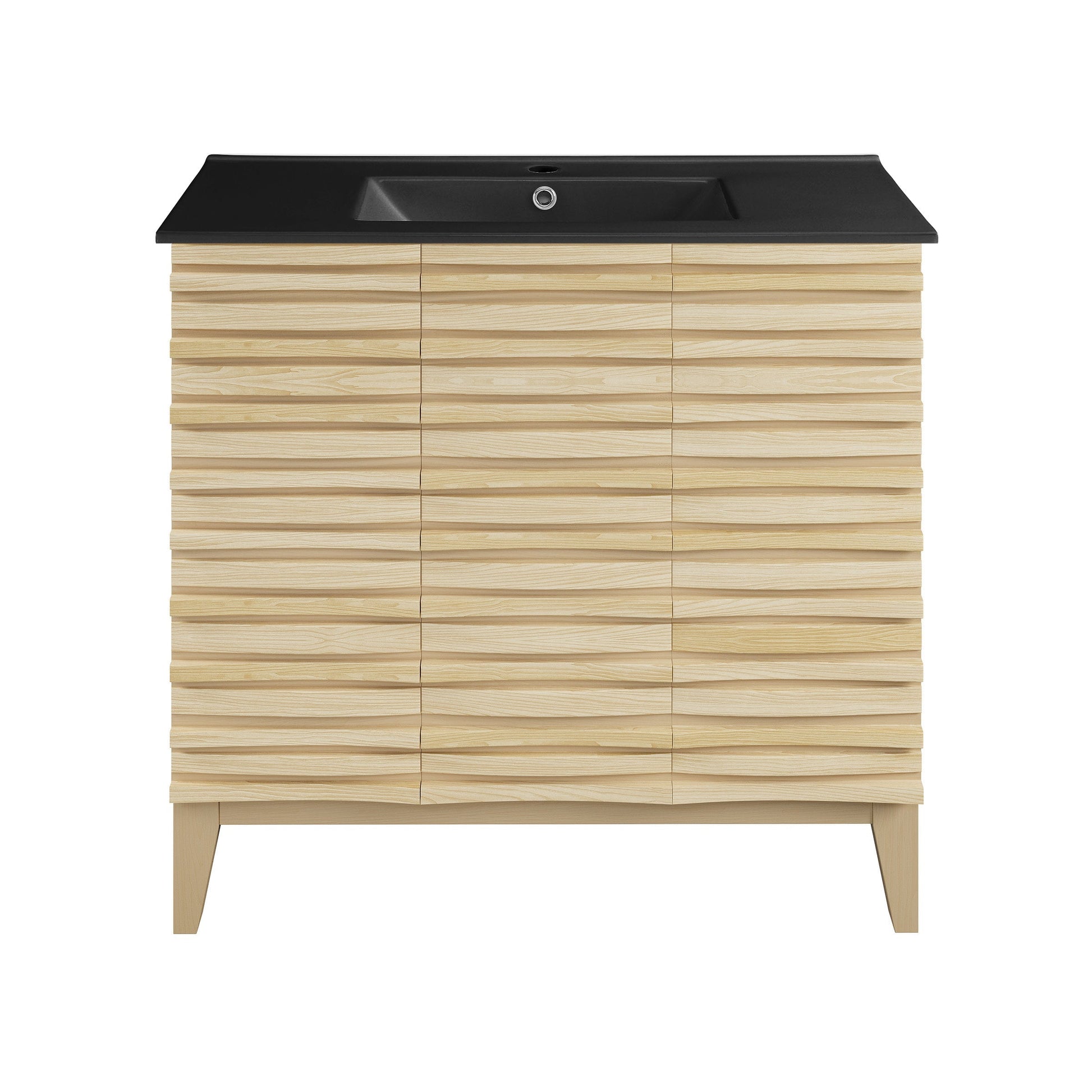 Natural Oak / Matte Black / 1-Hole