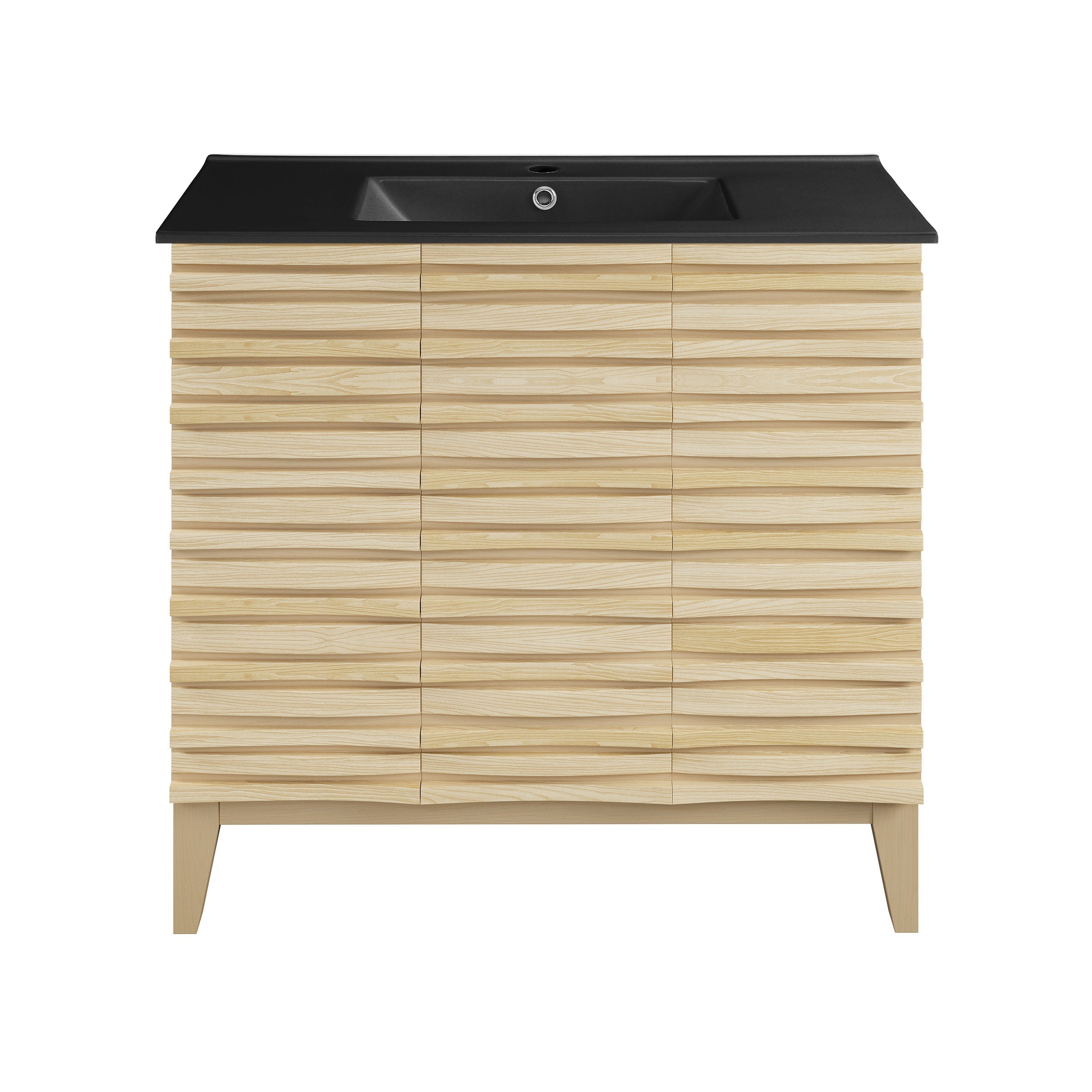 Natural Oak / Matte Black / 1-Hole