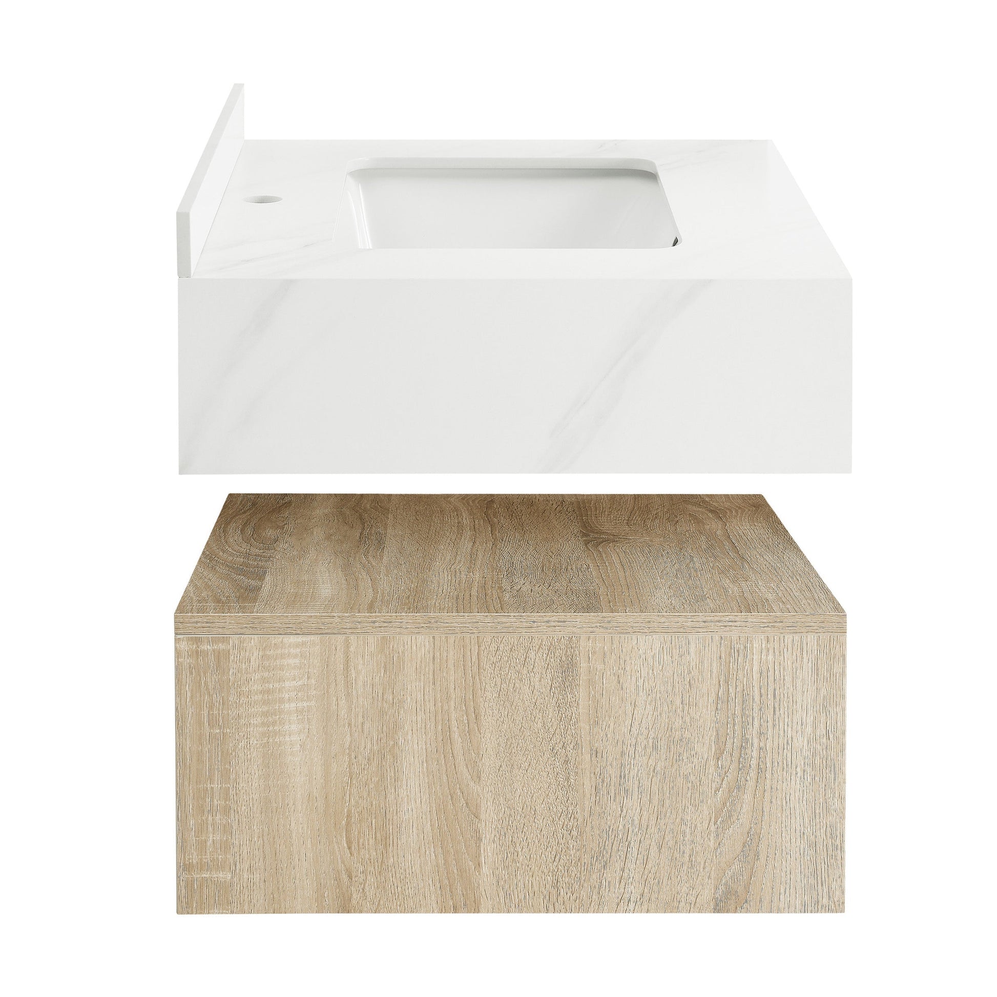 Weathered Oak / 1-Hole
