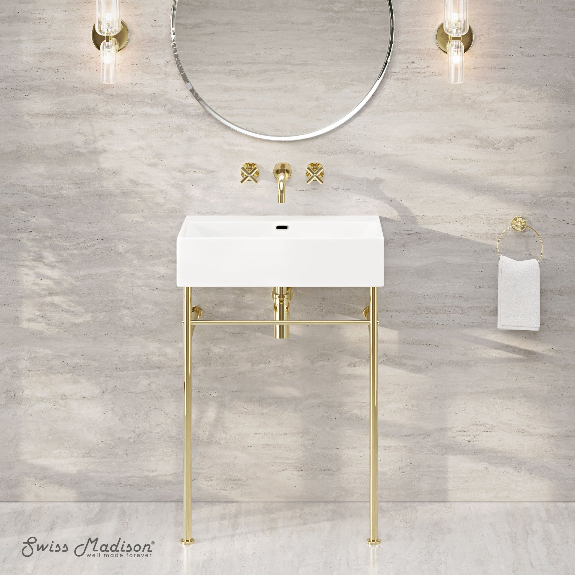 Glossy Gold / White