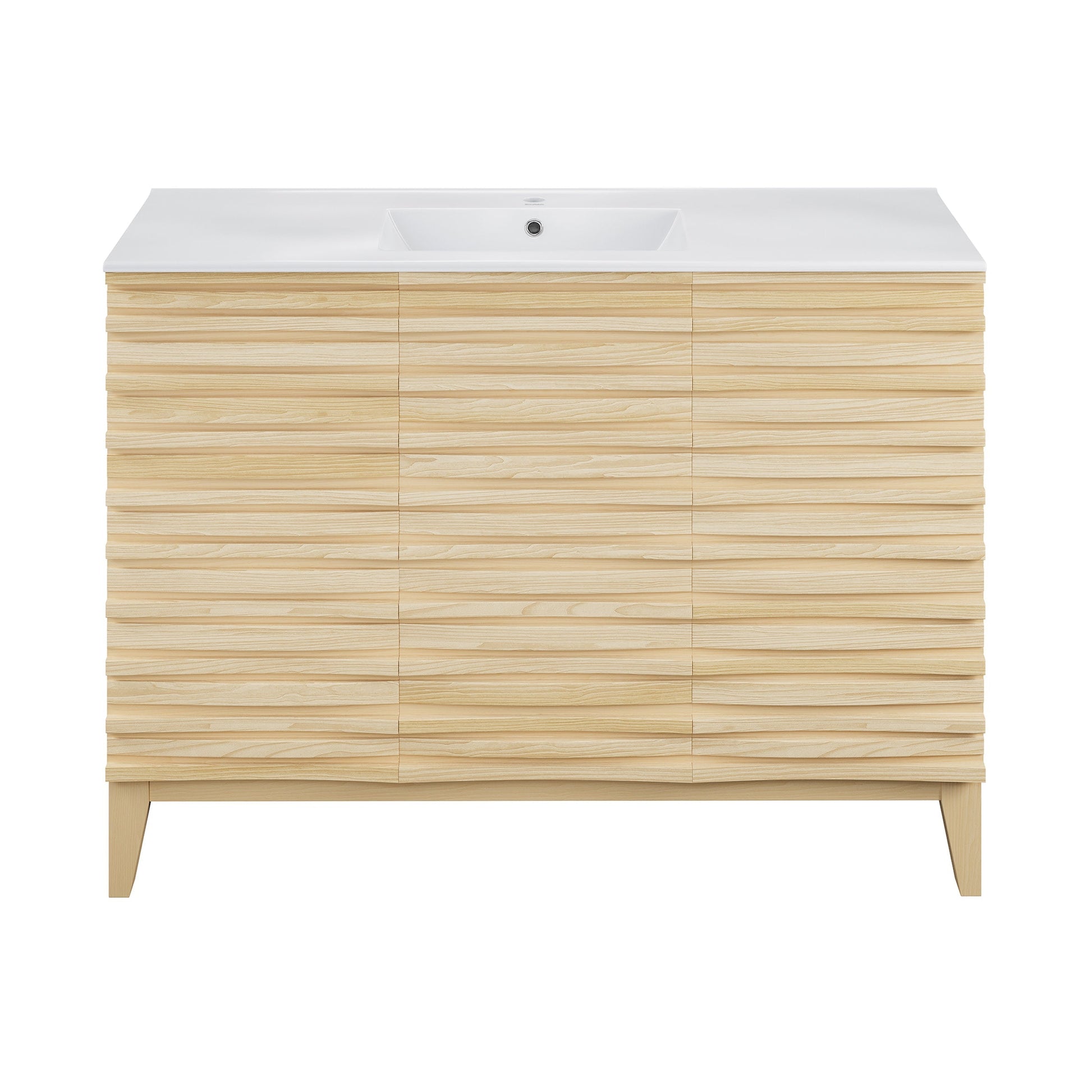 Natural Oak / Glossy White / 1-Hole