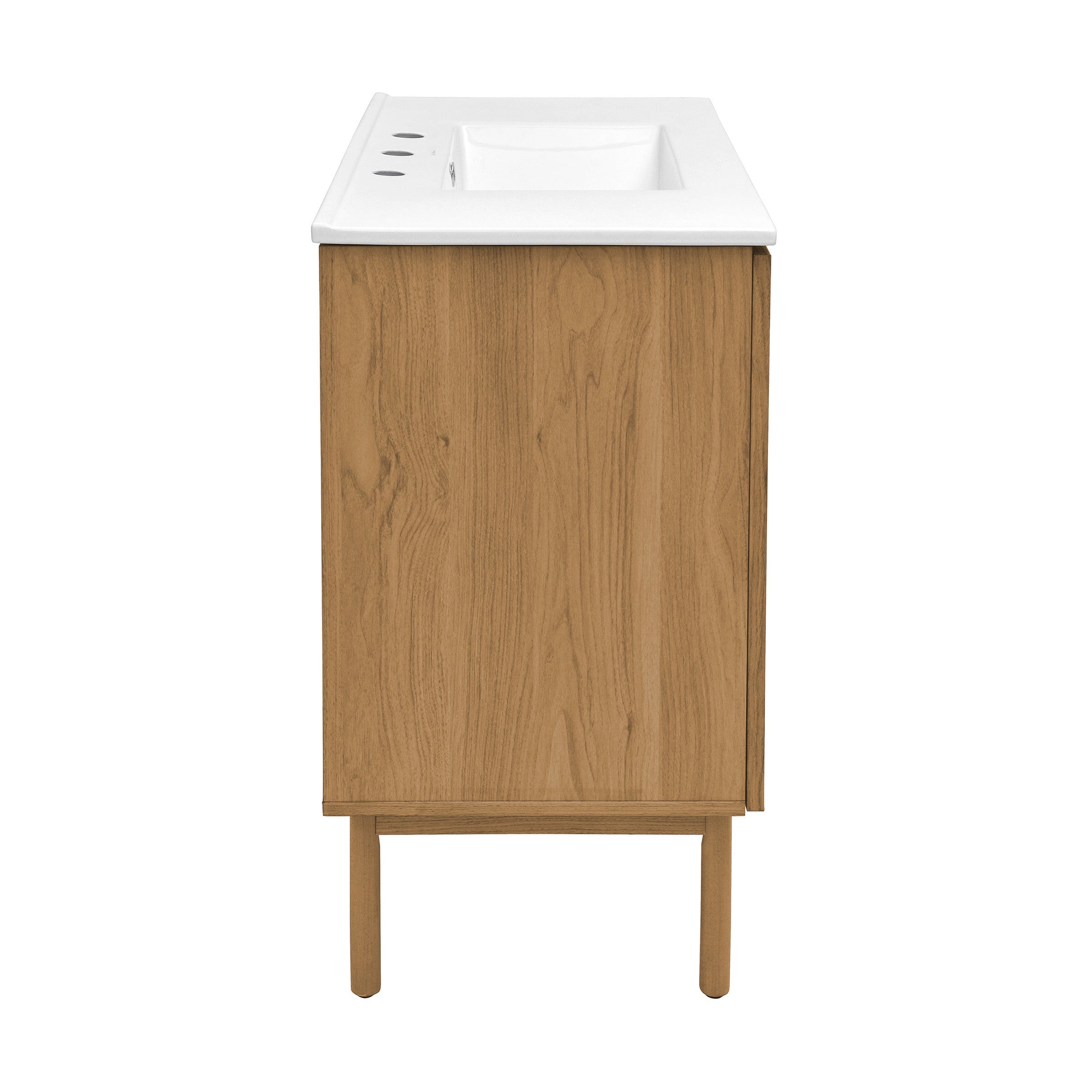 Golden Oak / White / 3-Hole