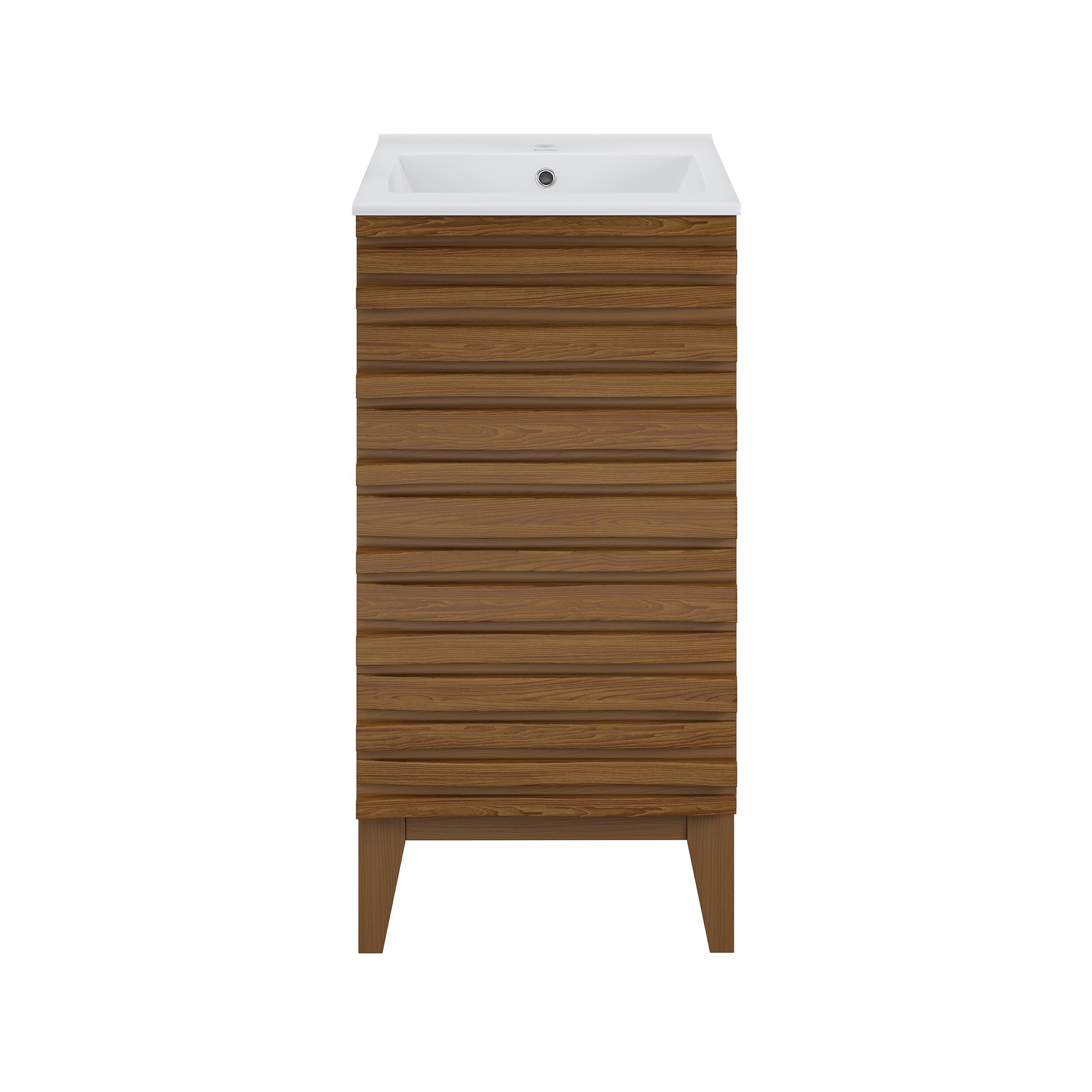 Brown Oak / White