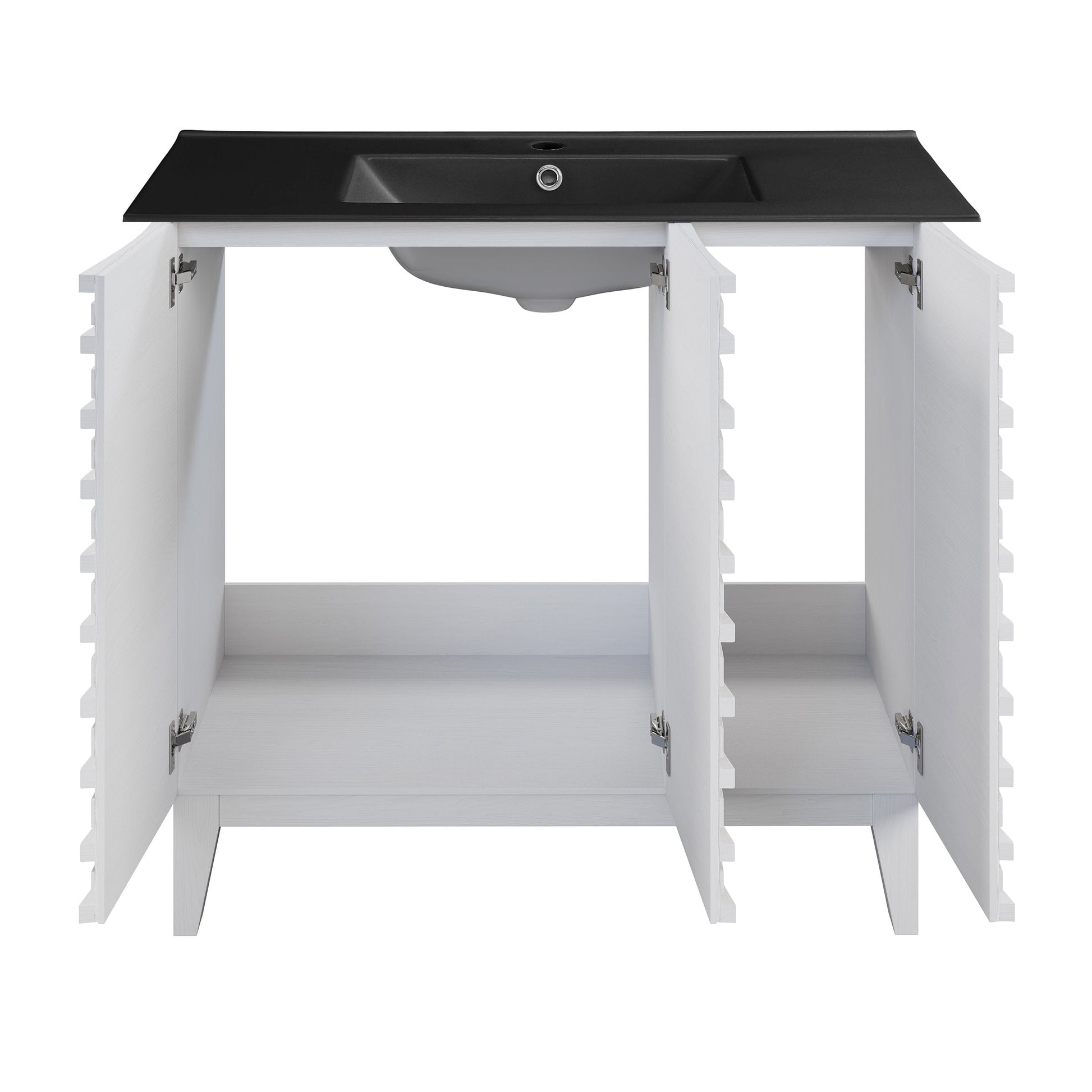 White Oak / Matte Black / 1-Hole