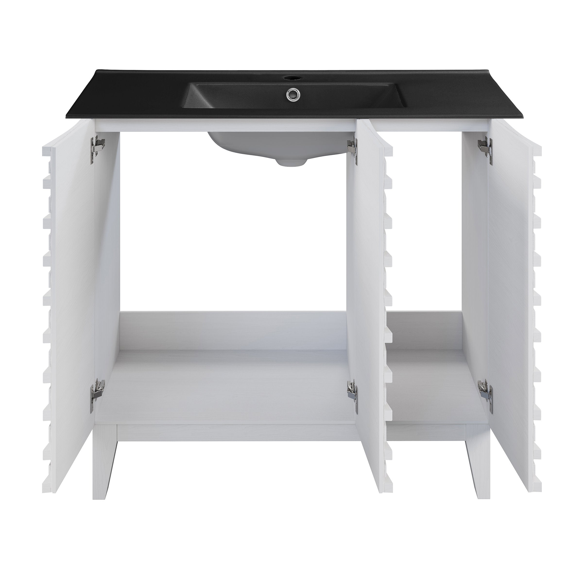 White Oak / Matte Black / 1-Hole