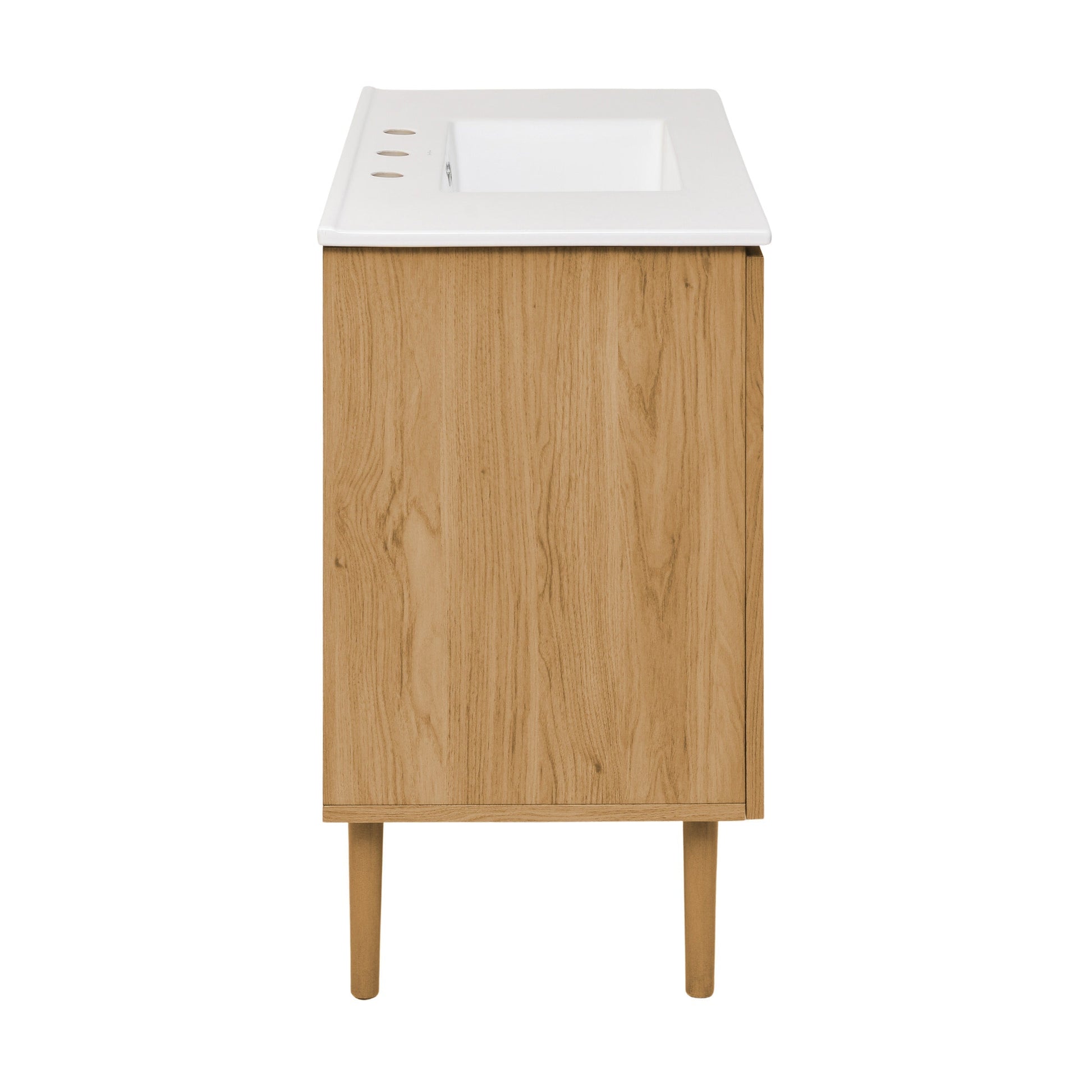 Golden Oak / White / 3-Hole