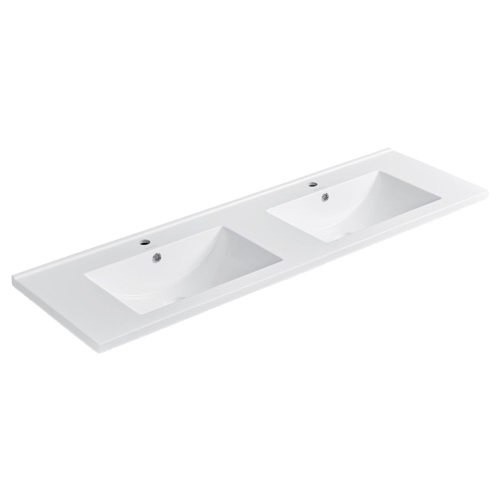 Glossy White / 1-Hole / Center