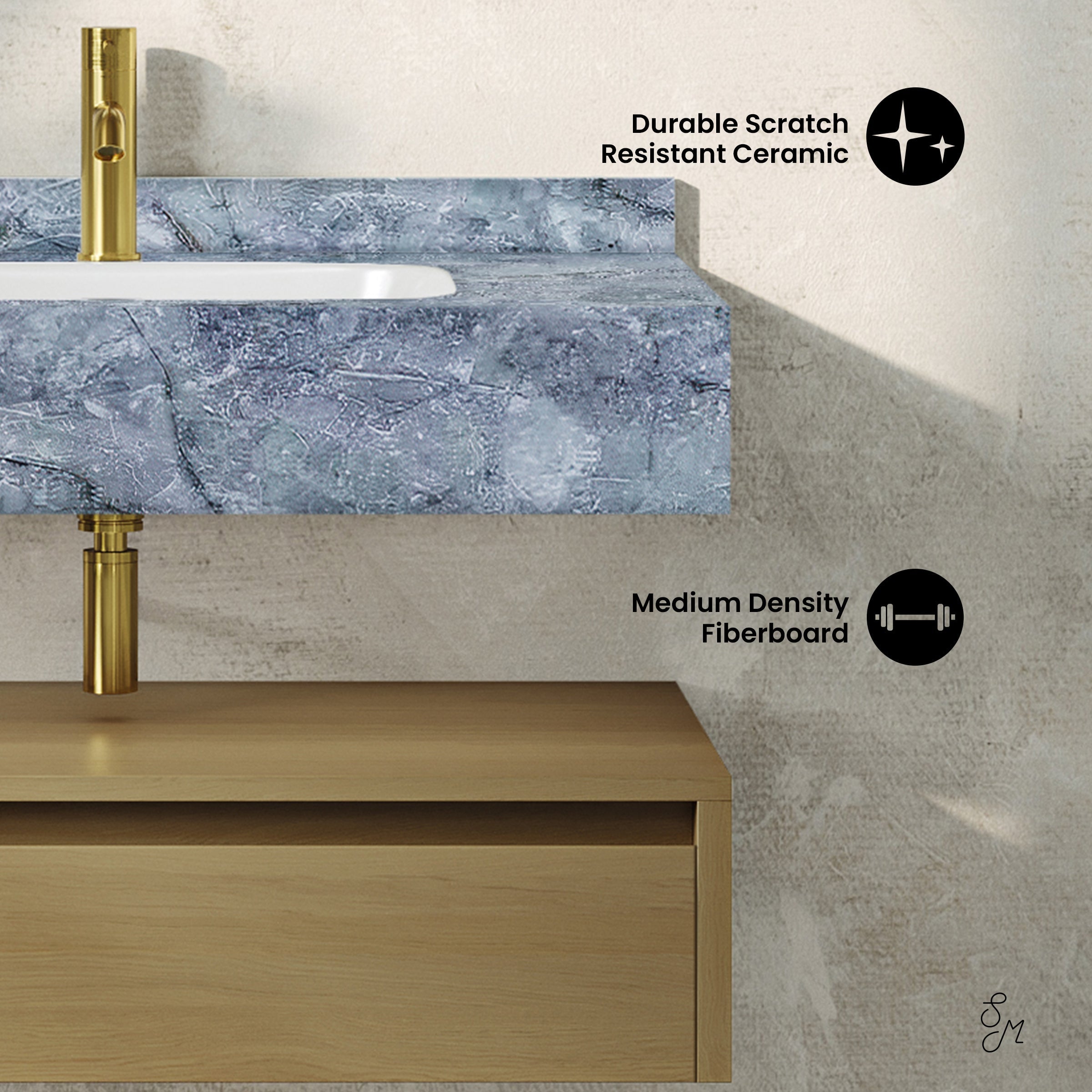 Natural Oak / Blue Celeste