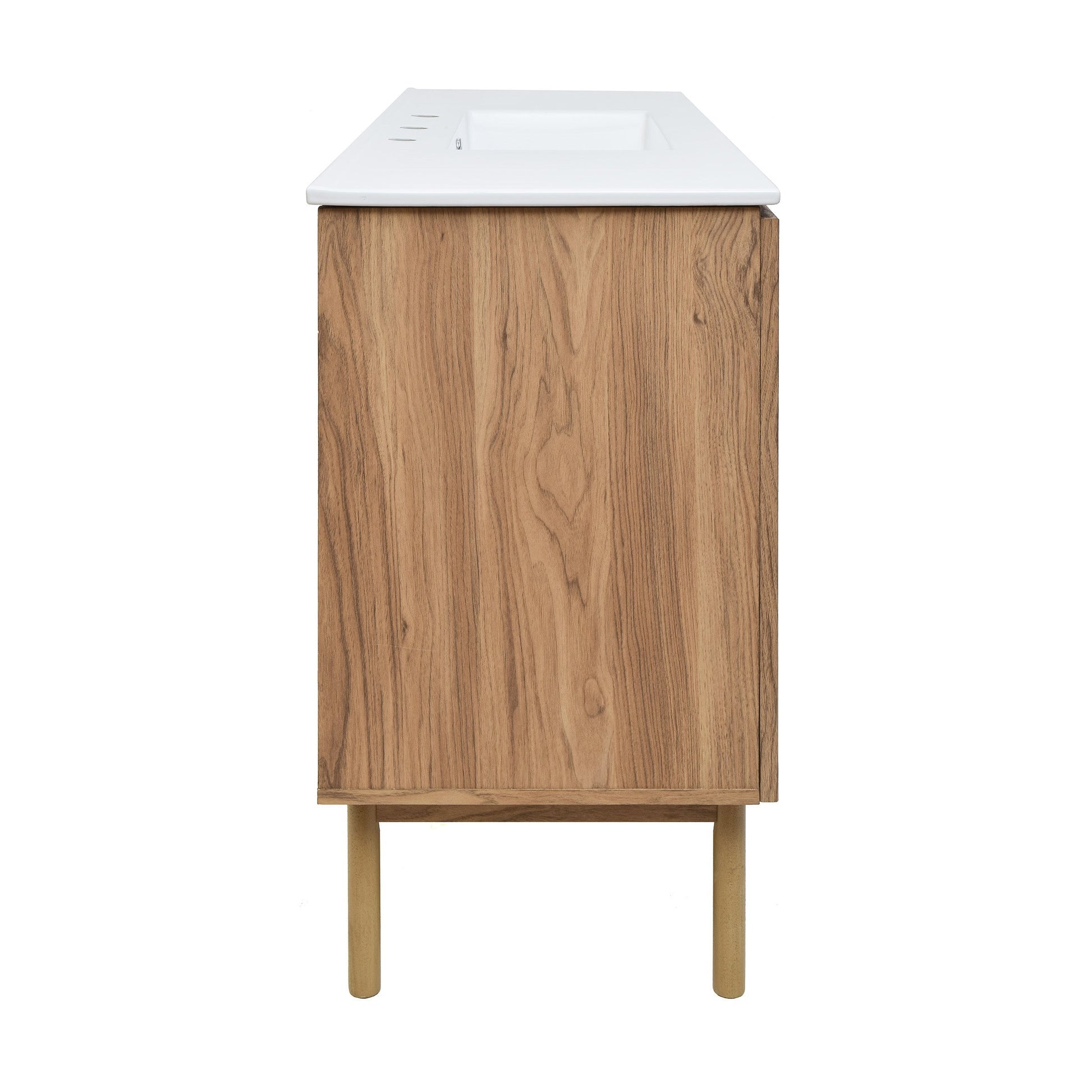 Golden Oak / White / 3-Hole
