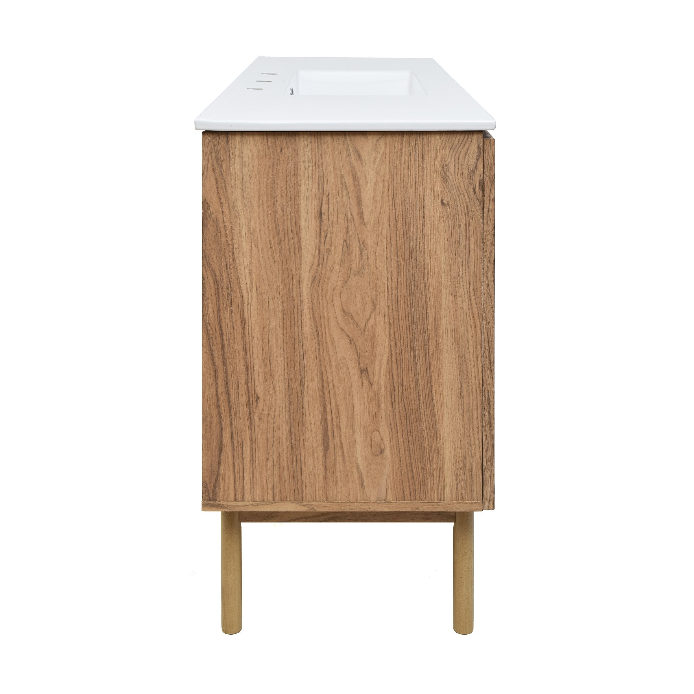Golden Oak / White / 3-Hole