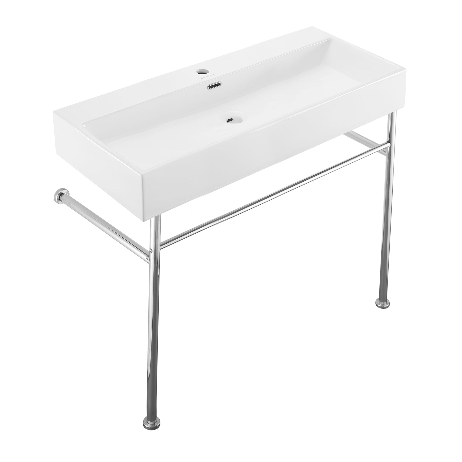 Polished Chrome / White / 1-Hole