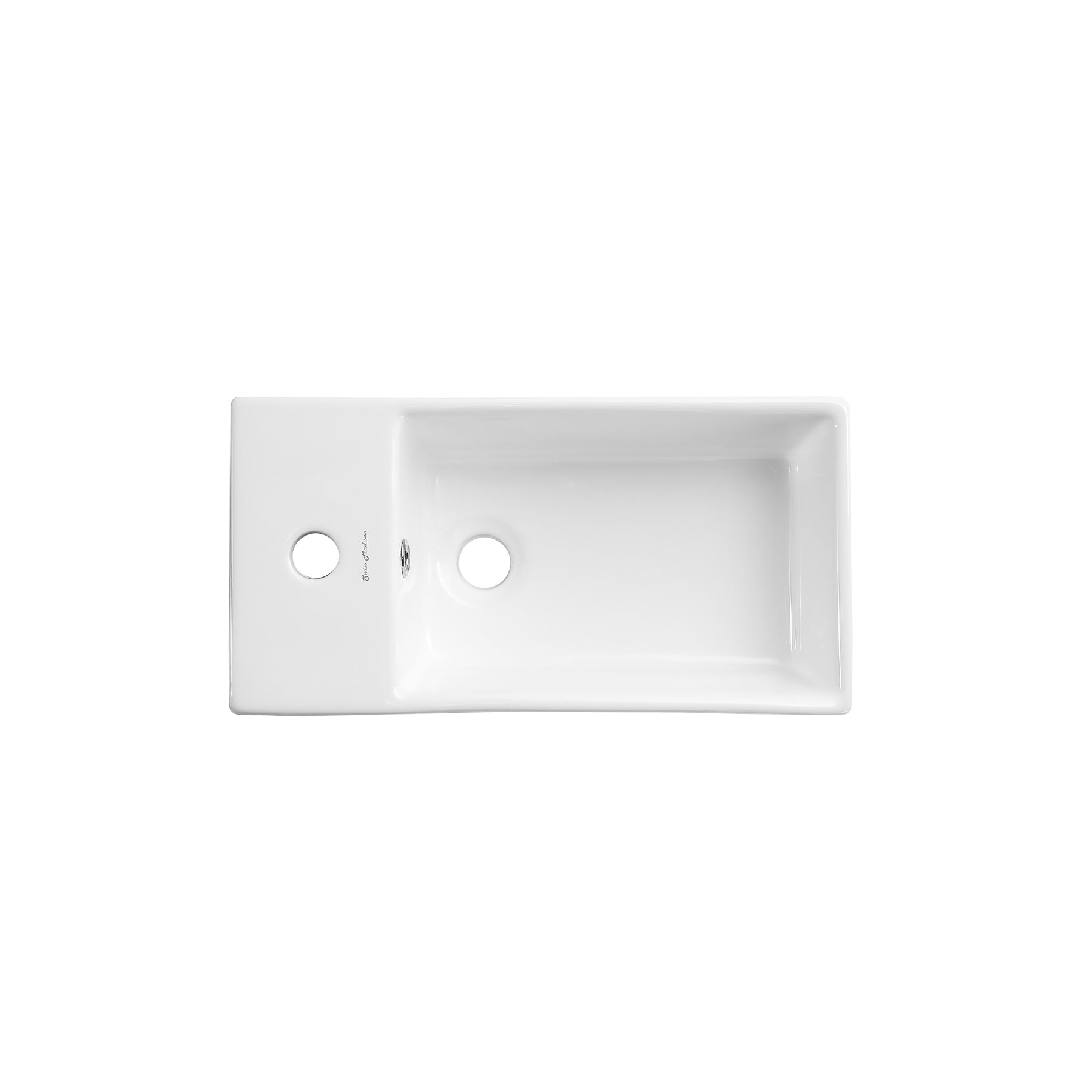 Chrome / White / 1-Hole