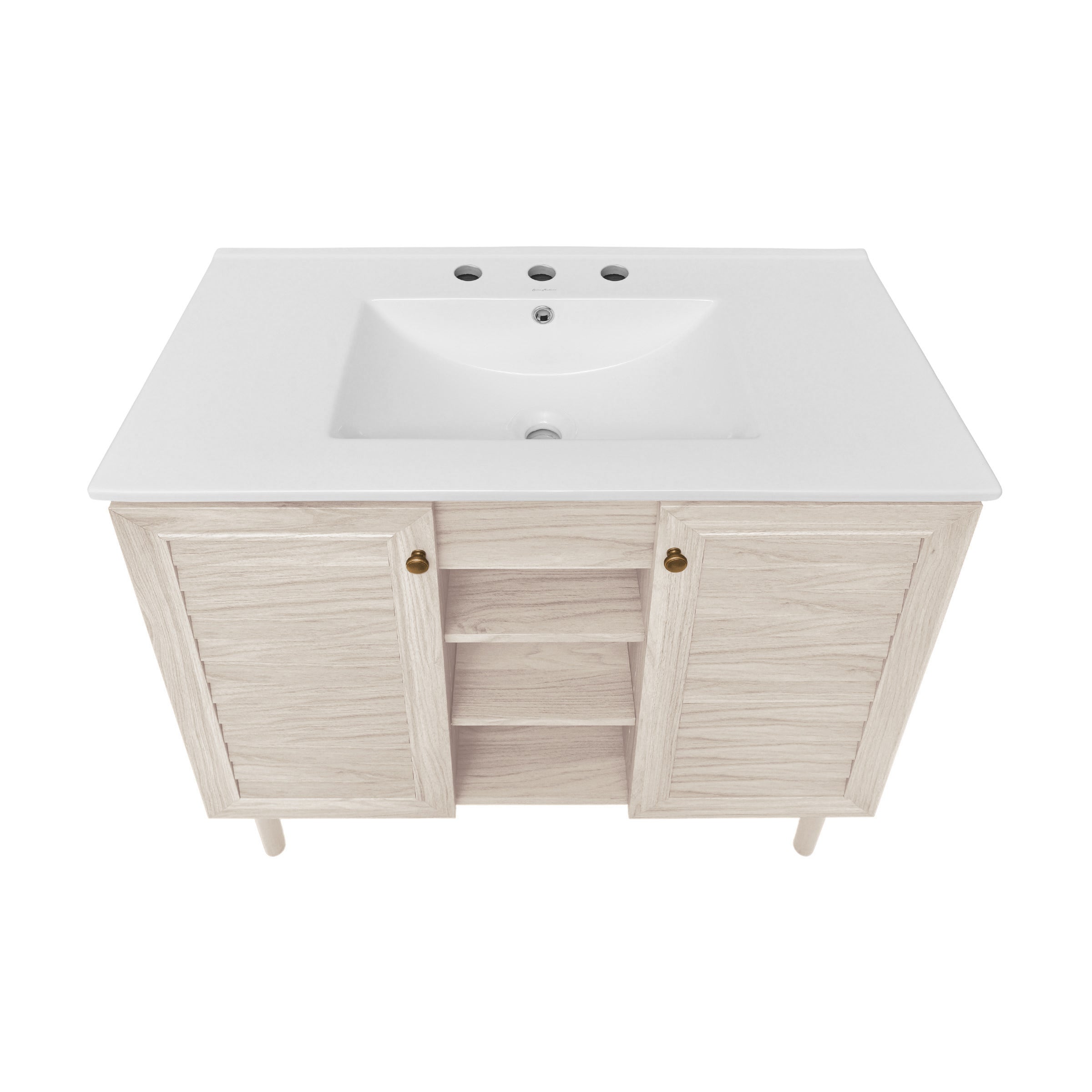 White Oak / White / 3-Hole
