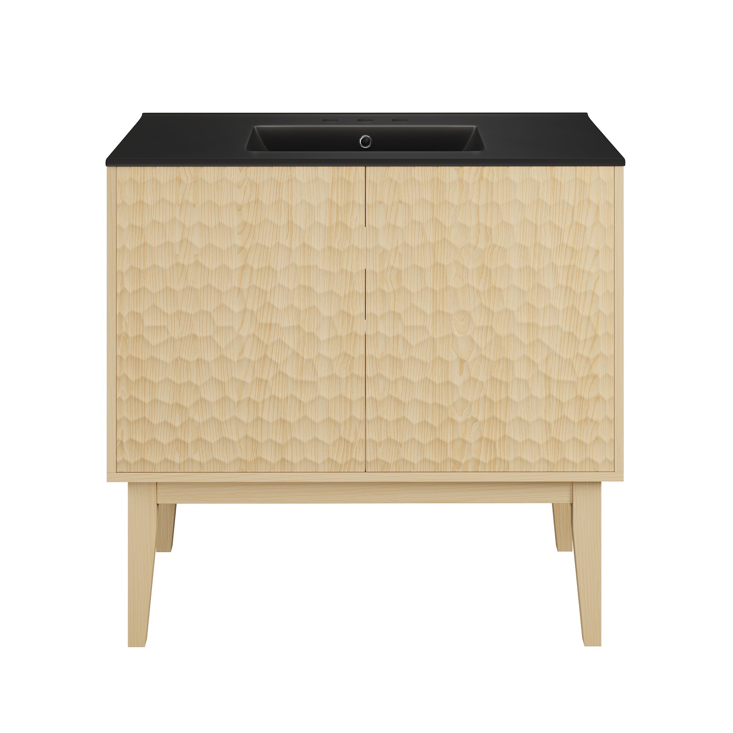 Natural Oak / Matte Black / 3-Hole