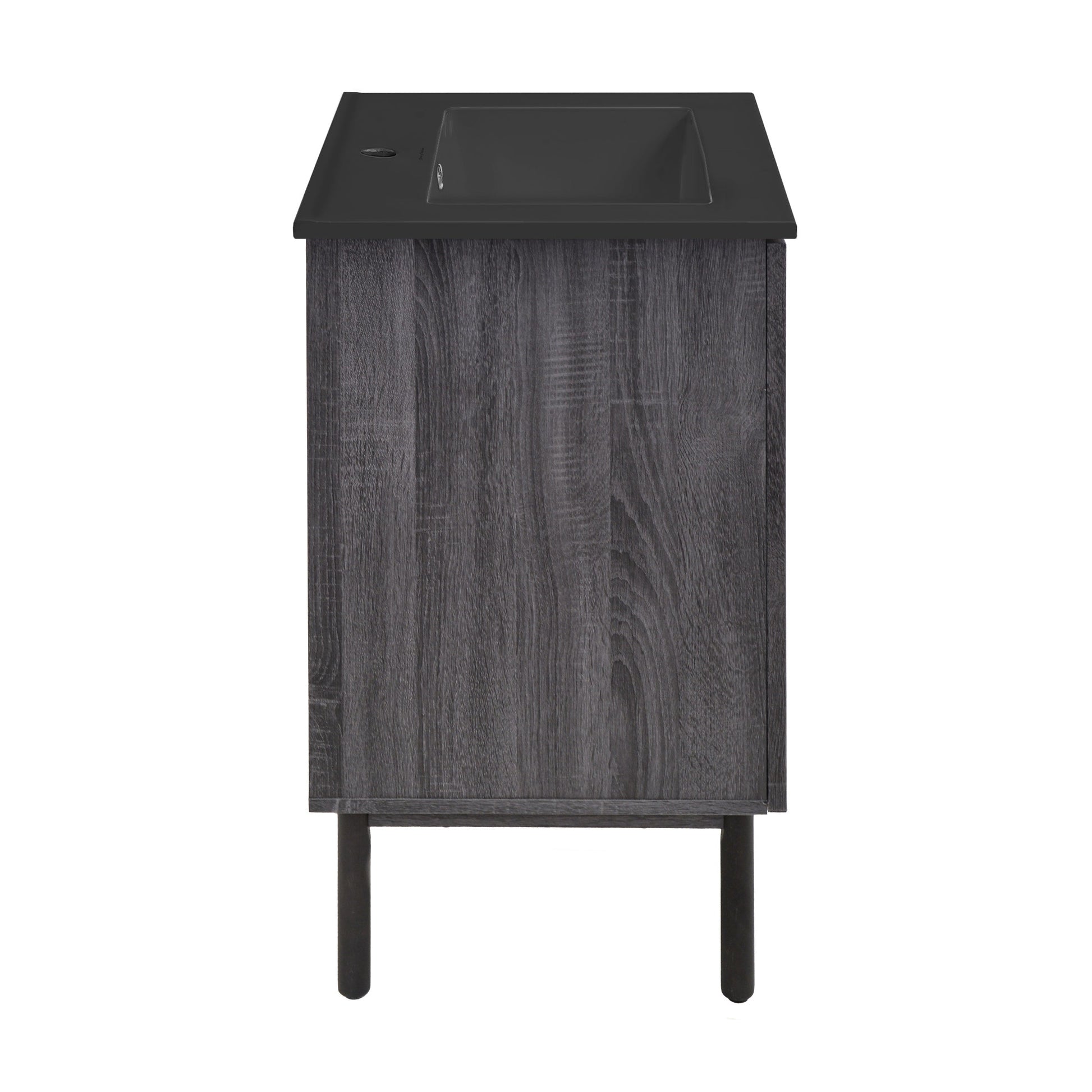 Black Oak / Matte Black / 1-Hole