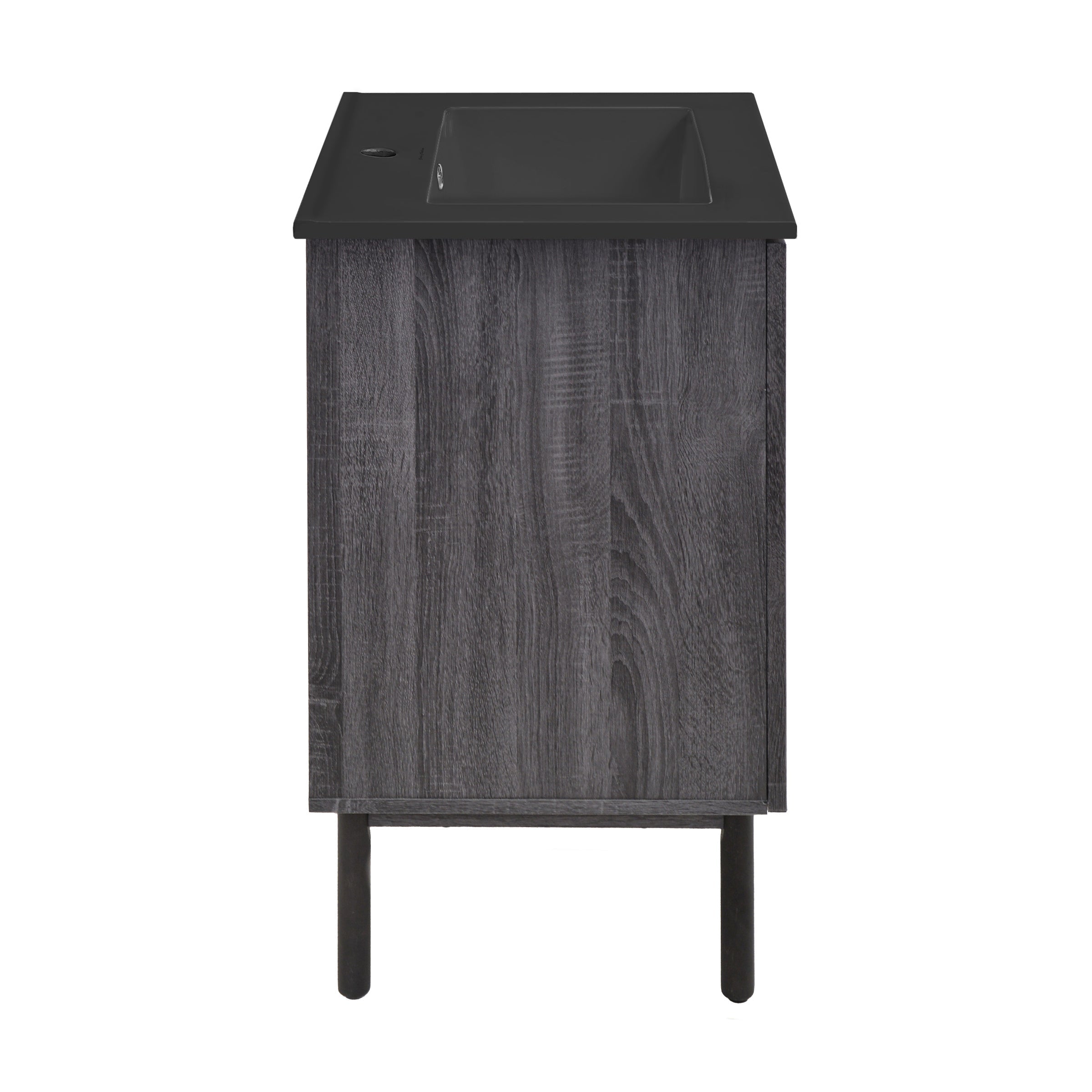 Black Oak / Matte Black / 1-Hole