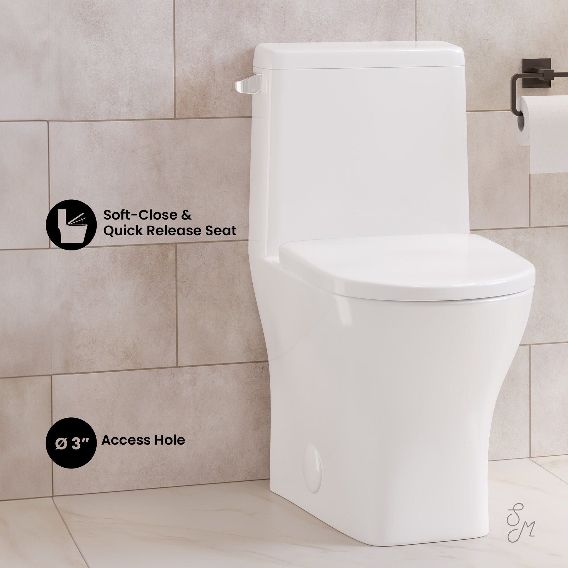 Glossy White / Single - Left / Single Piece