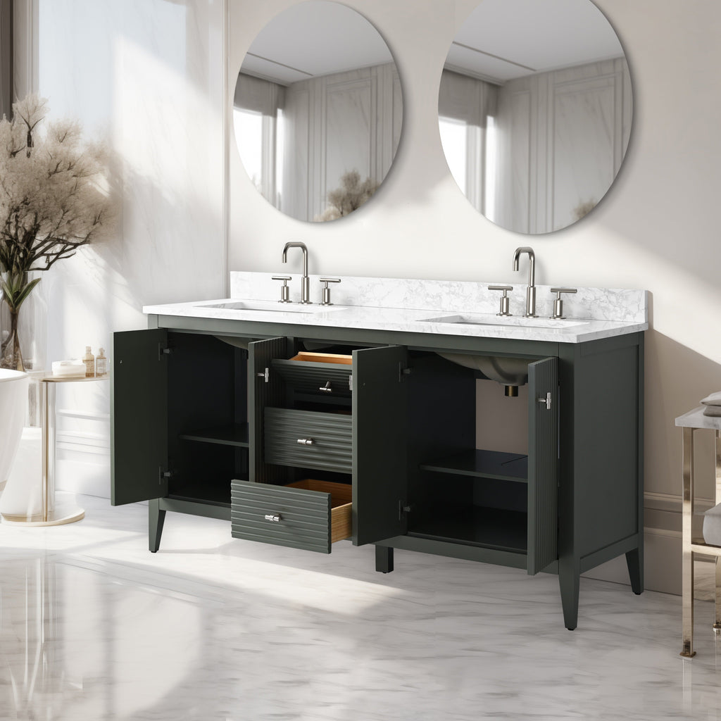 Linear Vintage Green / Brushed Nickel