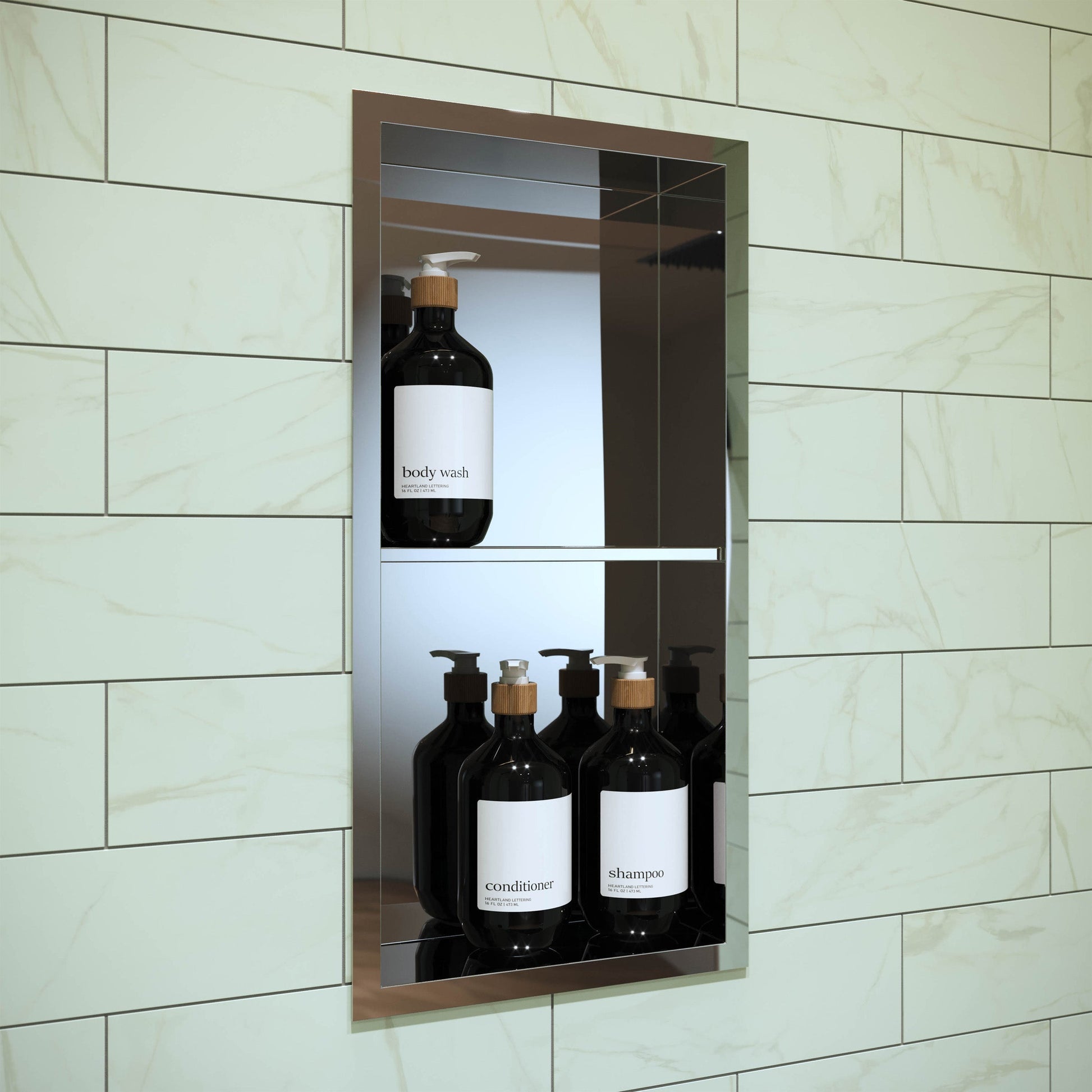 Polished Chrome / Double Shelf