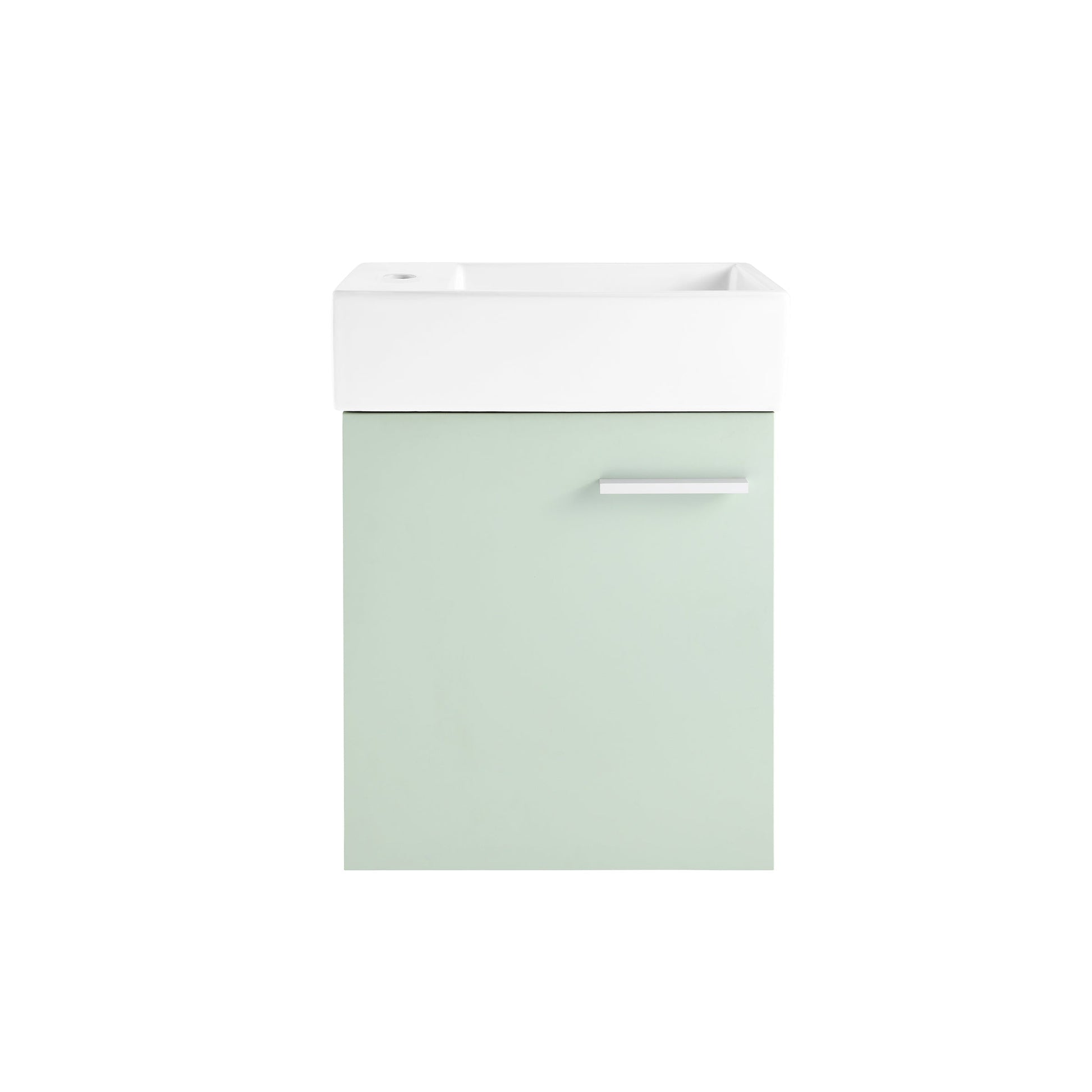Mint / White / 1-Hole