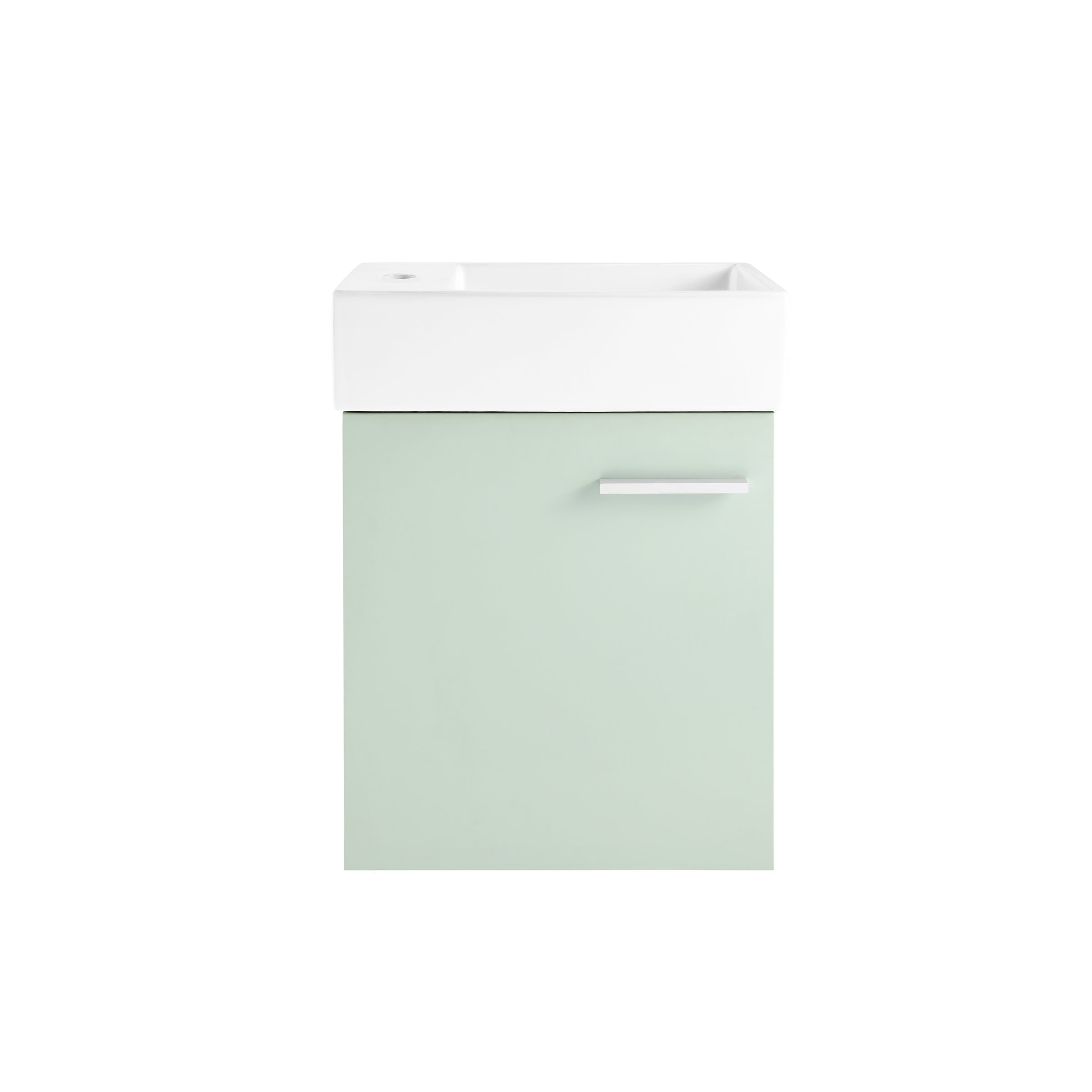 Mint / White / 1-Hole