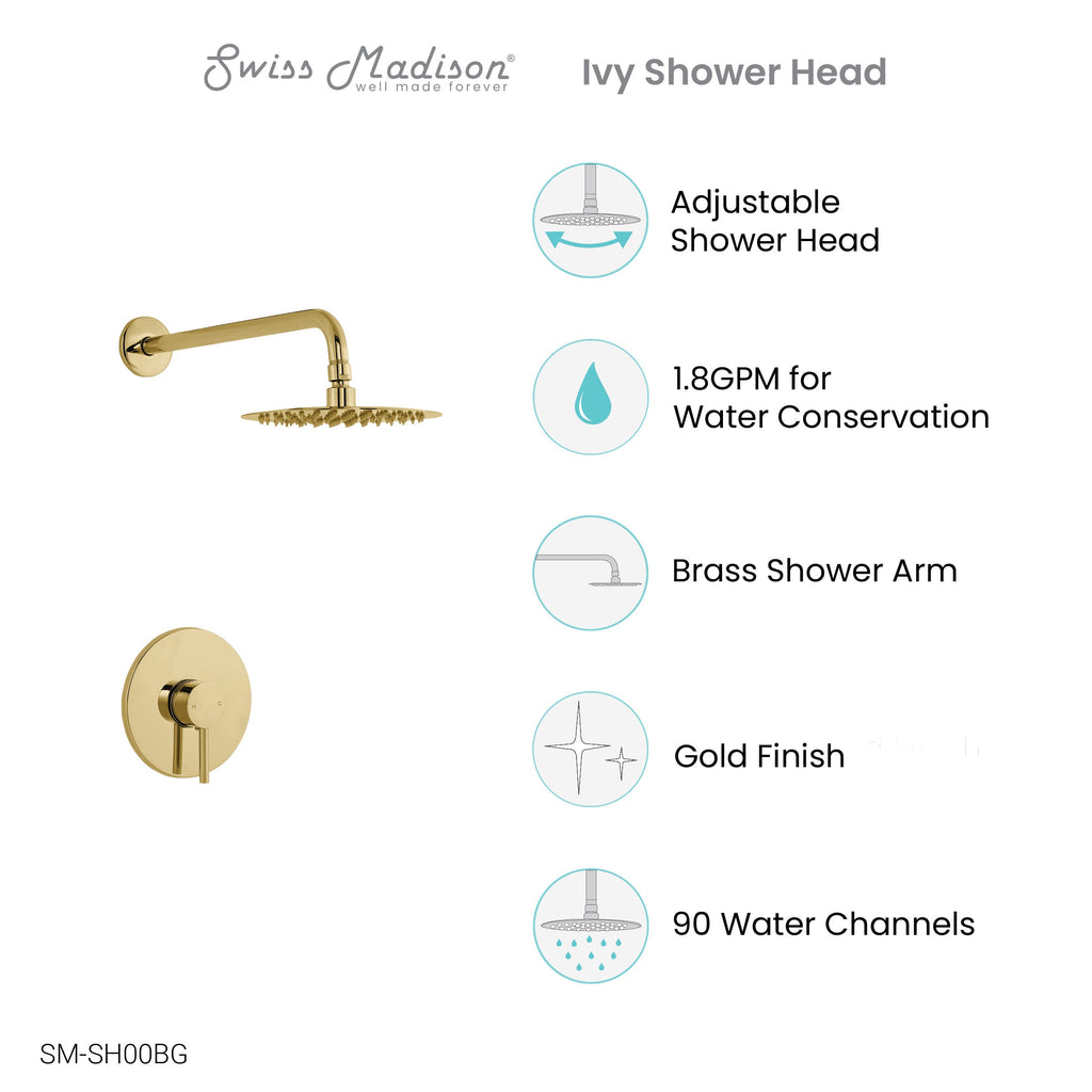 Brushed Gold / Without Hand Sprayer / Without Tub Filler