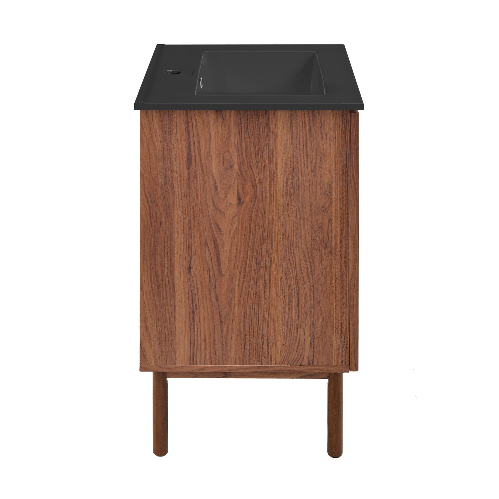 Brown Oak / Matte Black / 1-Hole