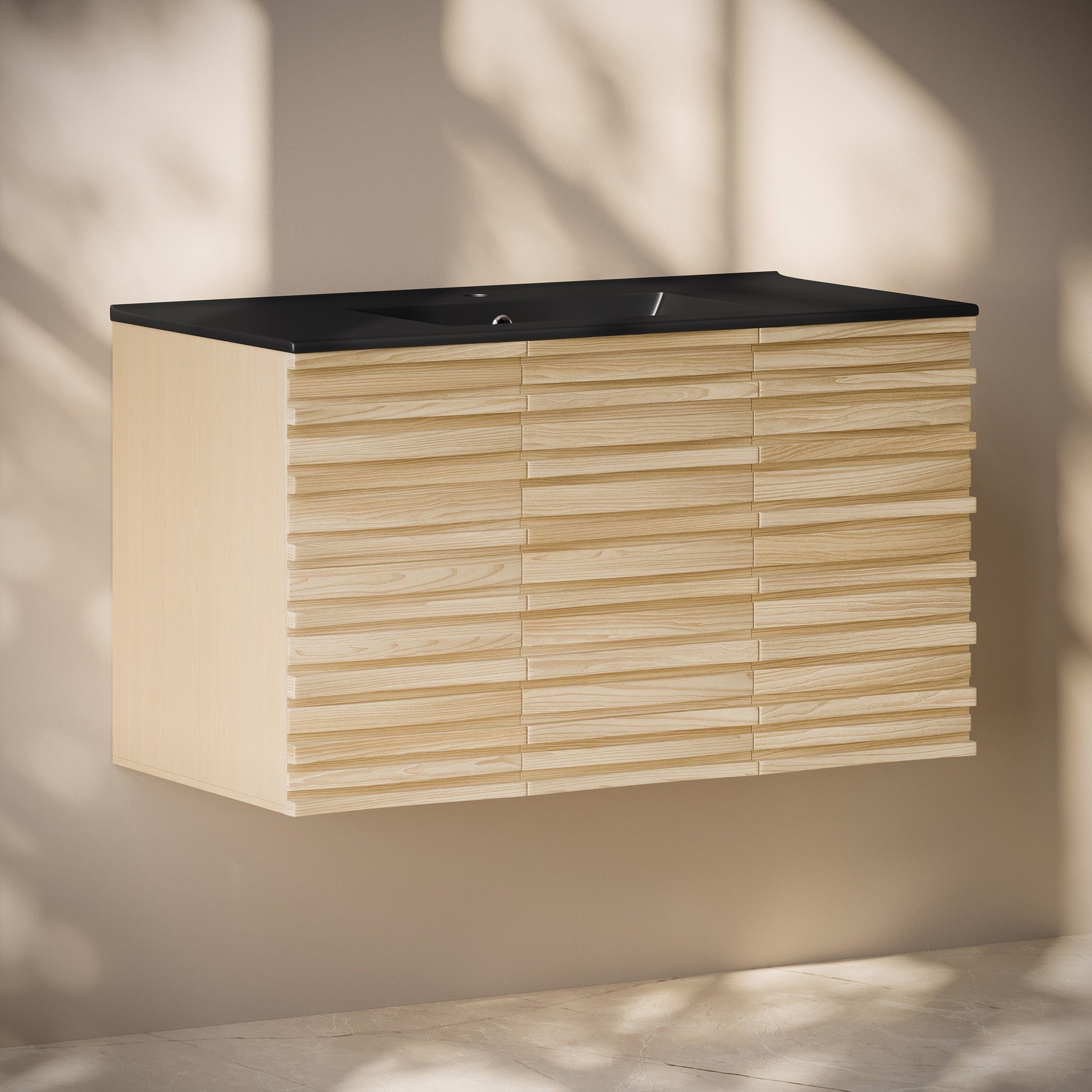 Natural Oak / Black / 1-Hole