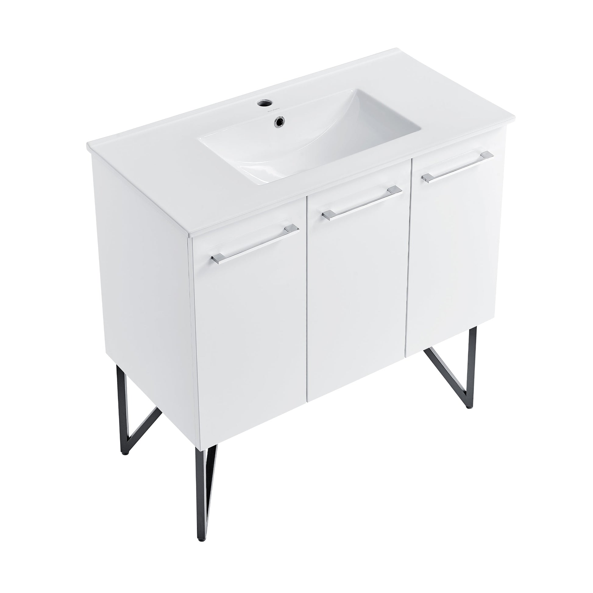 White / White / 1-Hole