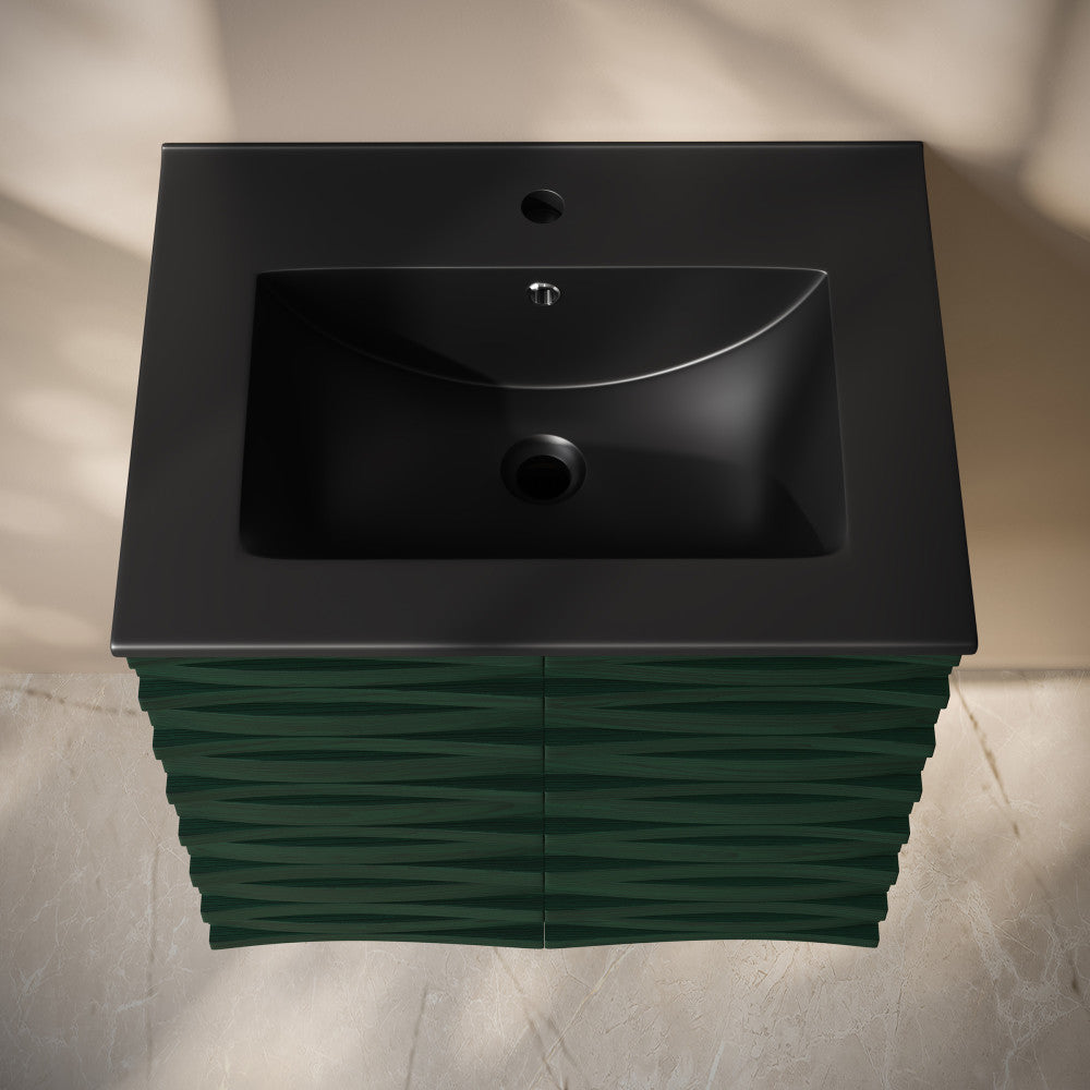 Green Oak / Black / 1-Hole