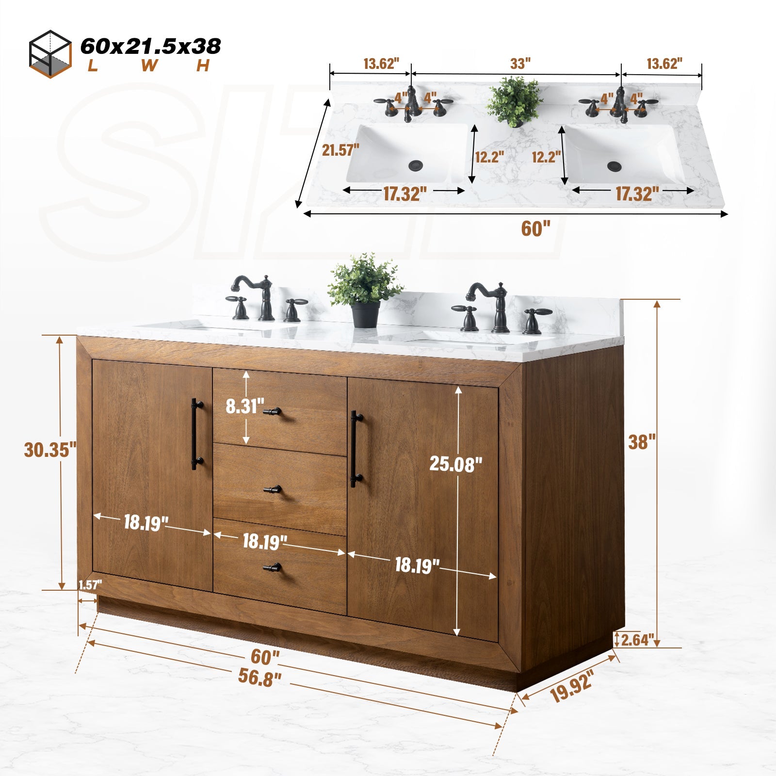 Tan / Engineered Marble