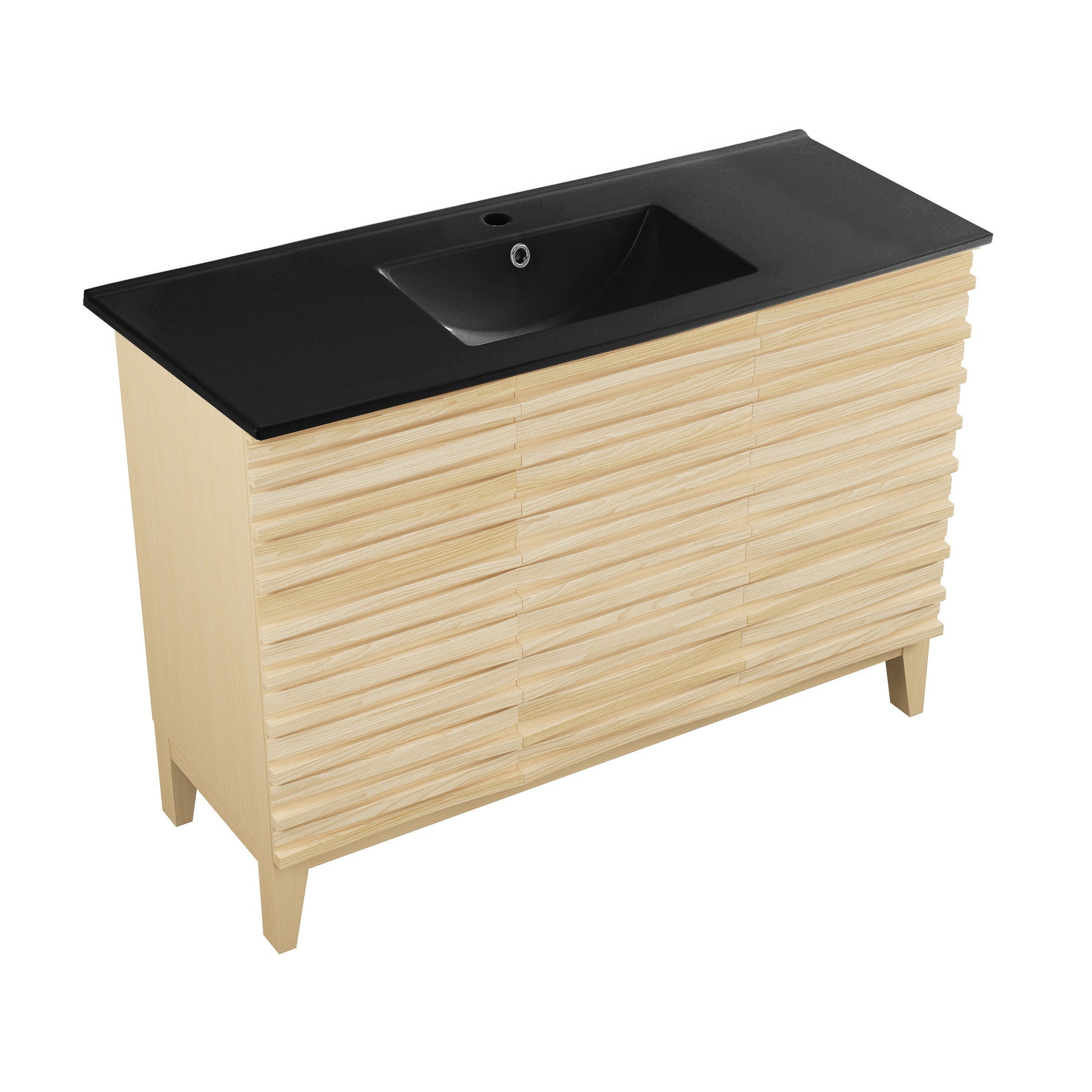 Natural Oak / Matte Black / 3-Hole