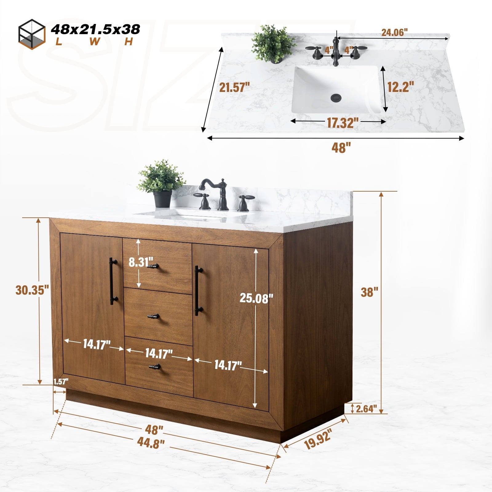 Tan / Engineered Marble