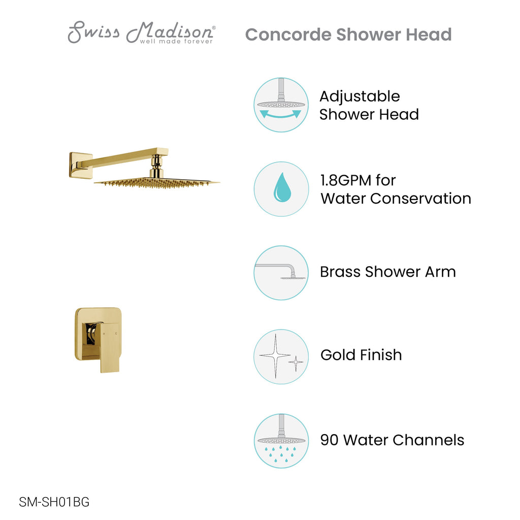 Brushed Gold / Without Tub Filler