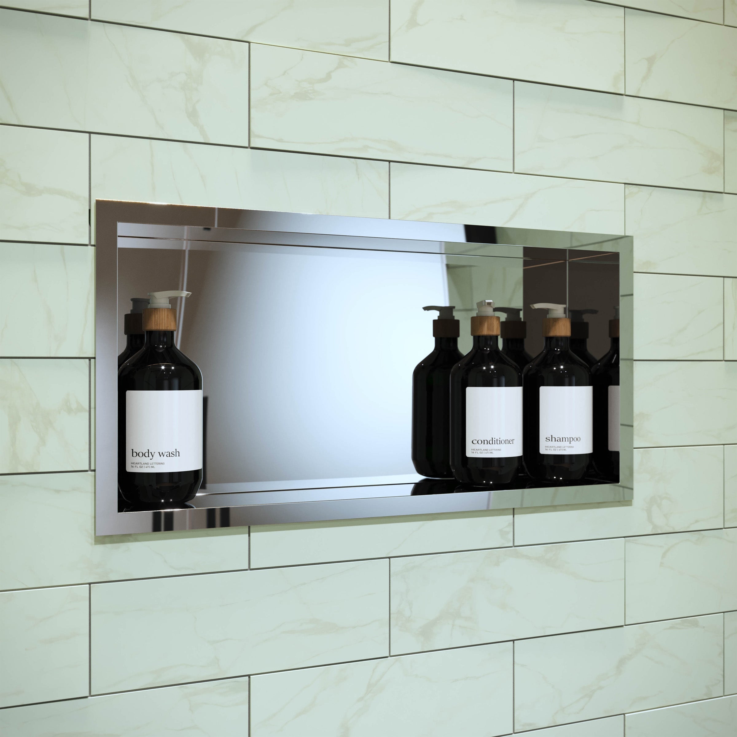 Polished Chrome / Single Shelf