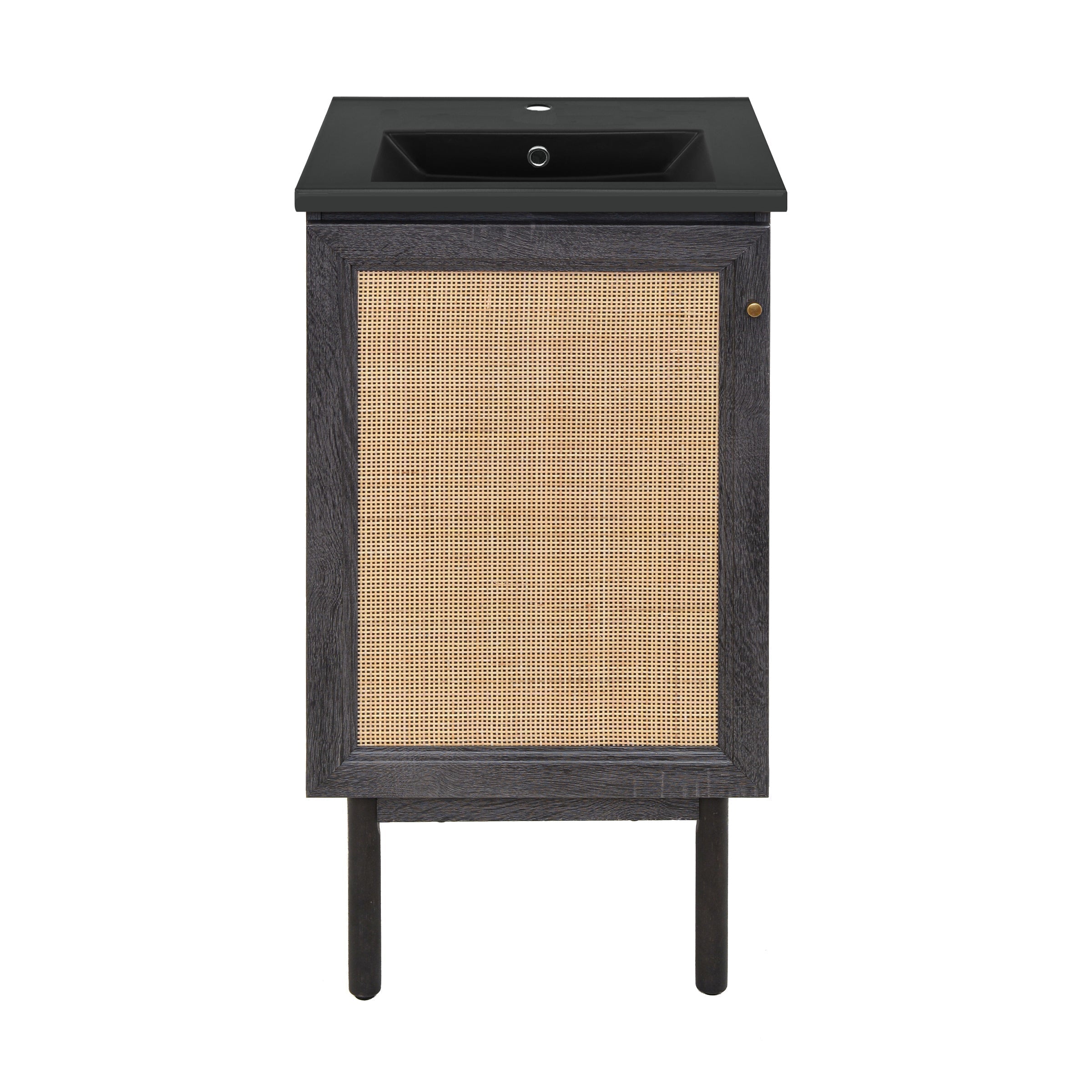 Black Oak / Matte Black / 1-Hole
