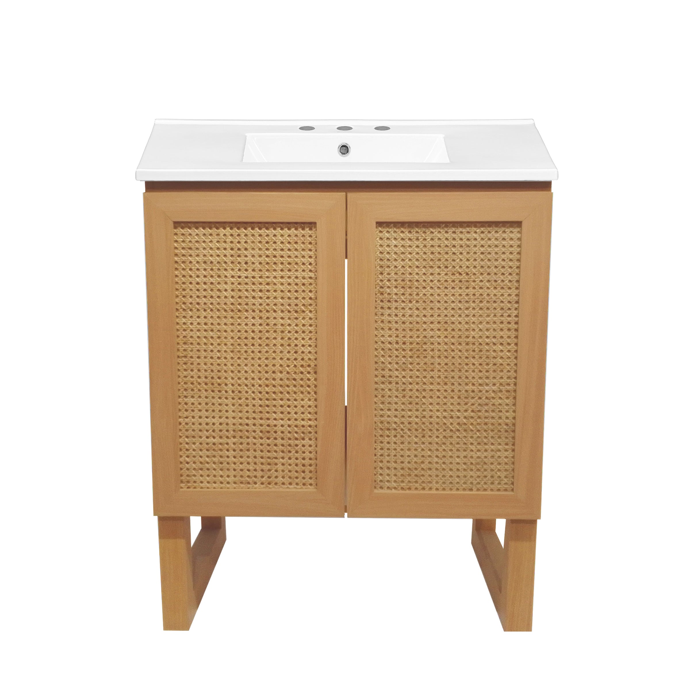 Natural Oak / White / 3-Hole