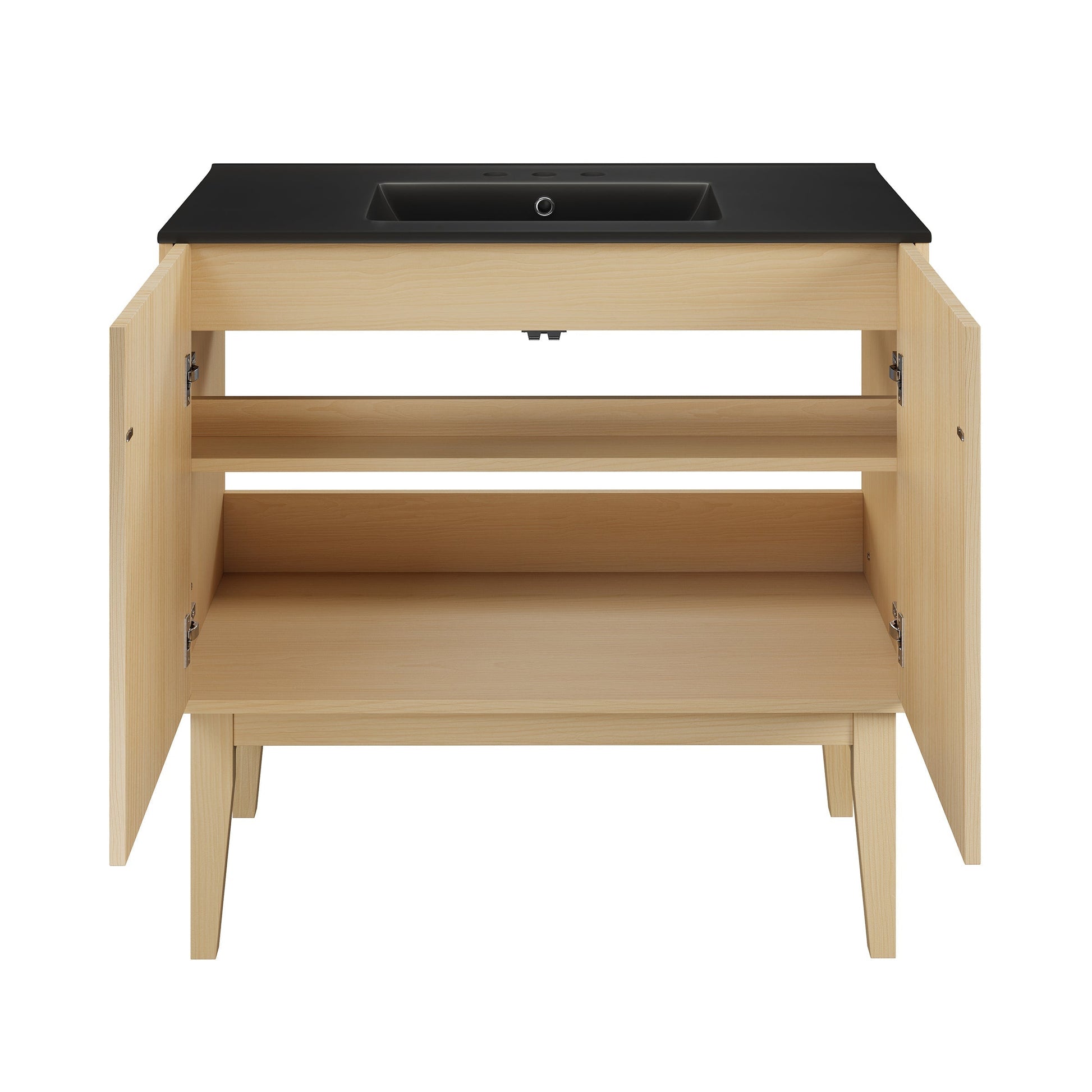 Natural Oak / Matte Black / 3-Hole