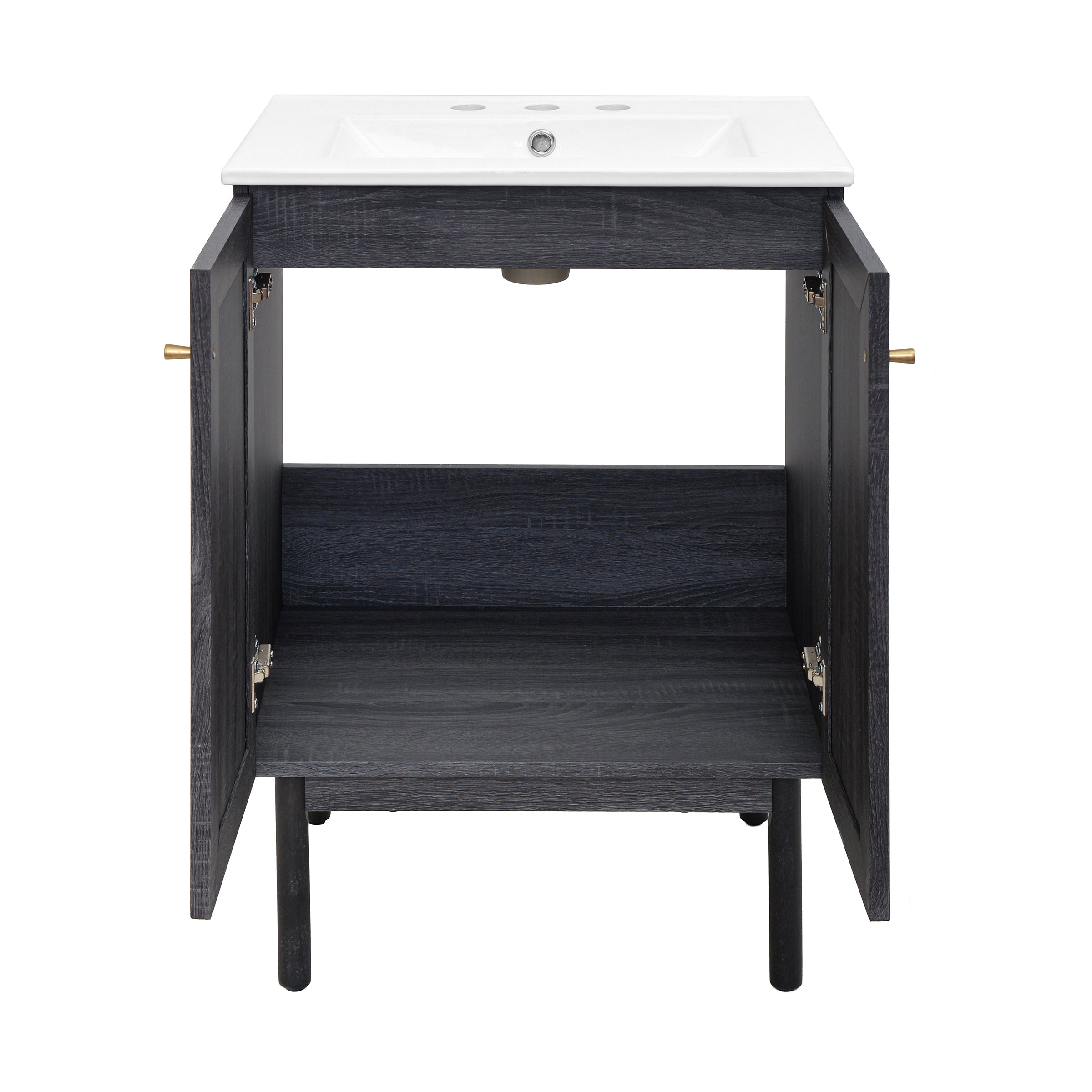 Black Oak / White / 3-Hole