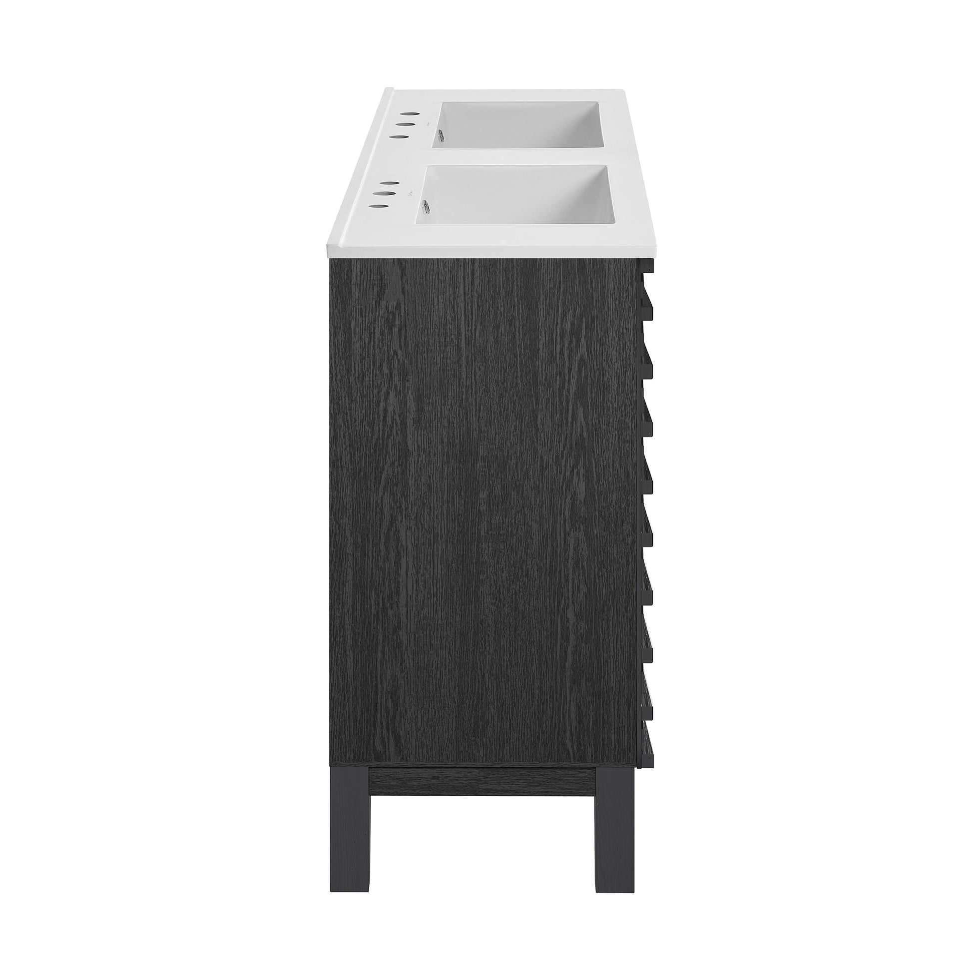 Black Oak / Glossy White / 3-Hole