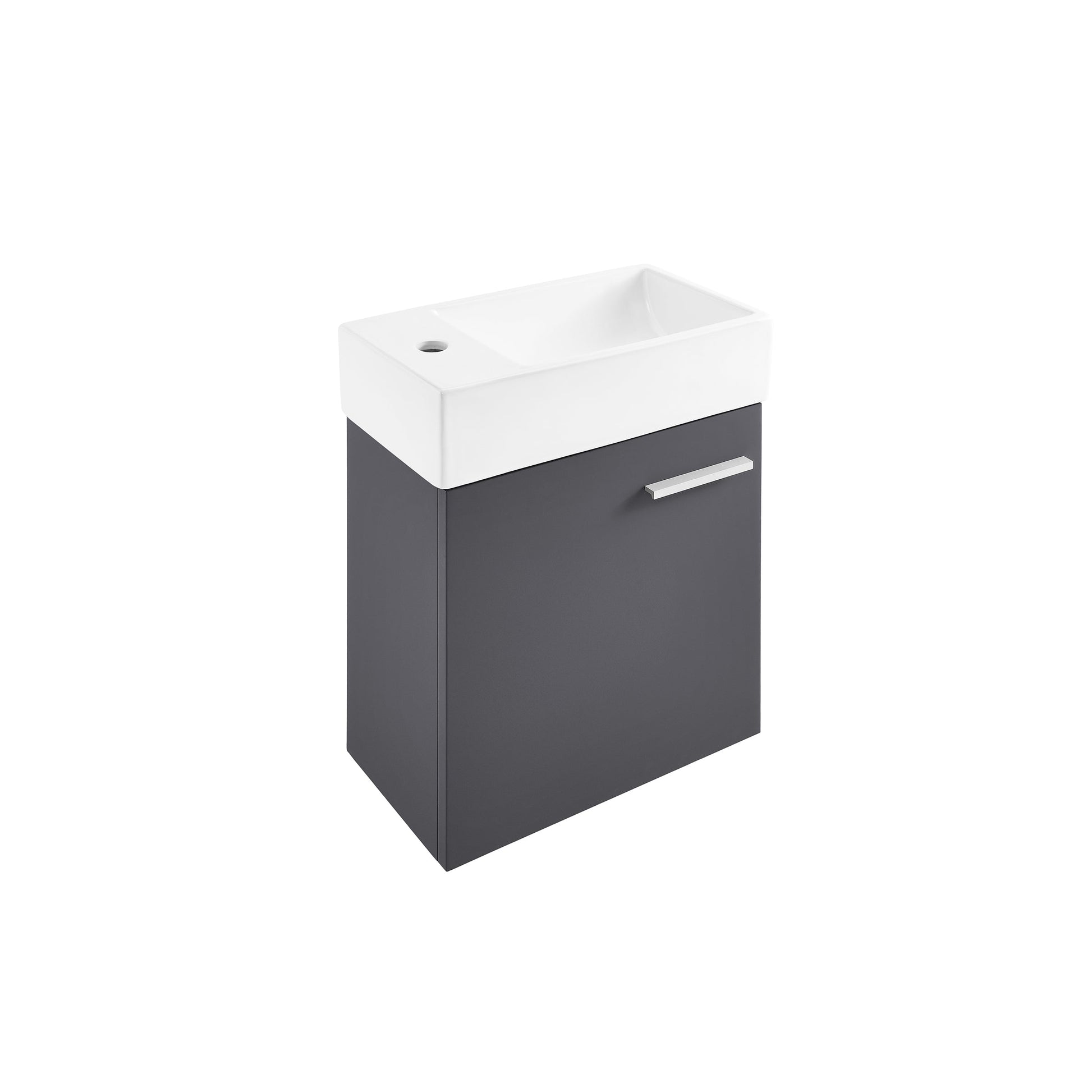 Slate / White / 1-Hole