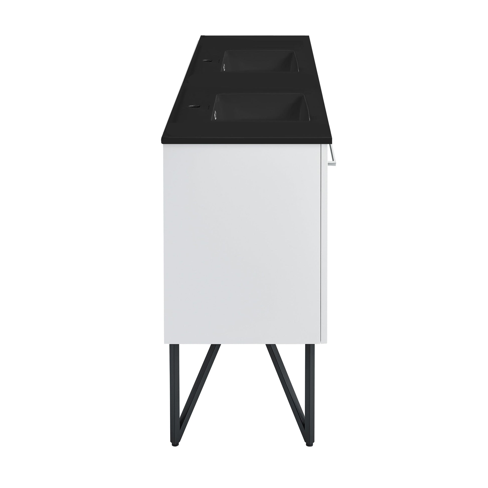 White / Matte Black / 1-Hole