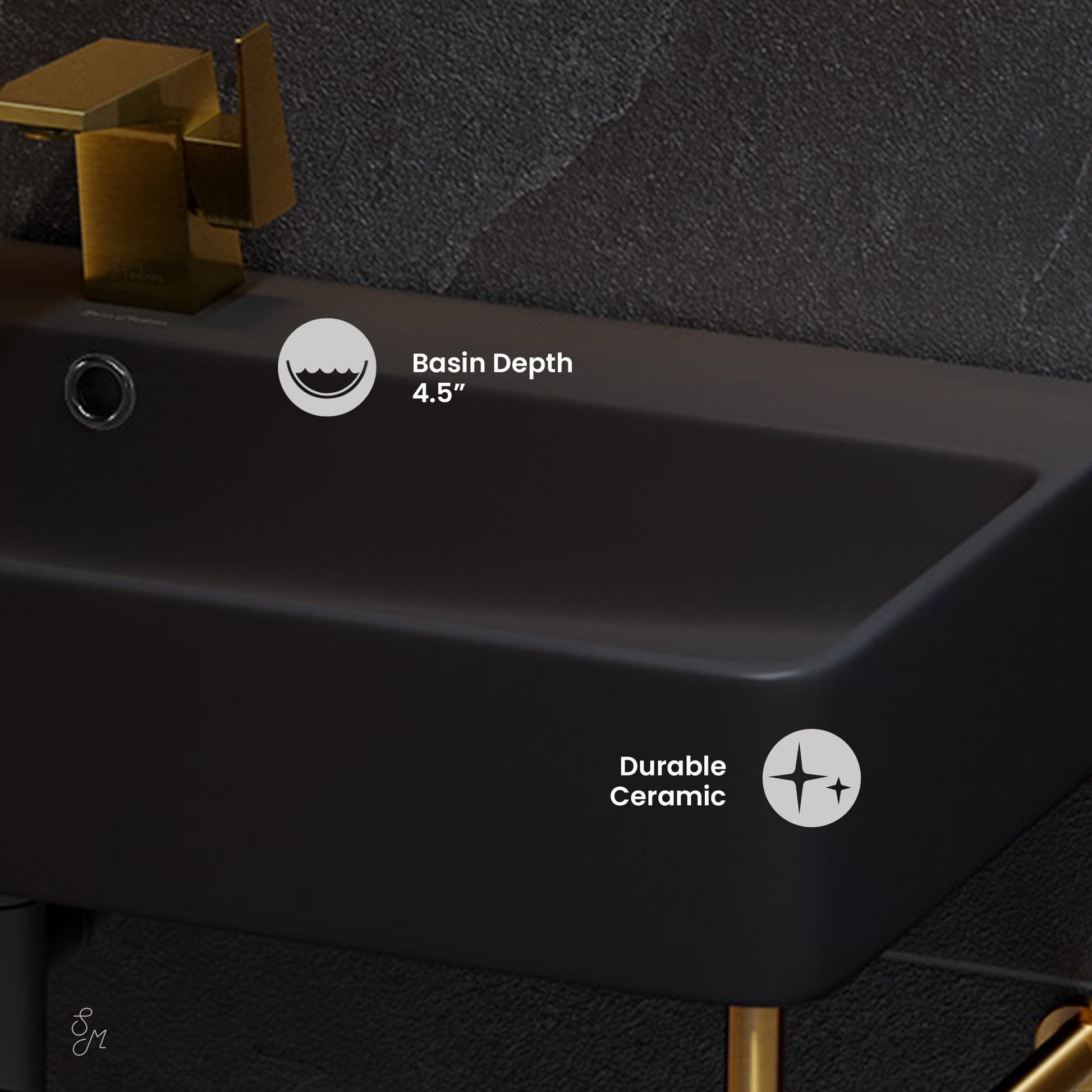 Brushed Gold / Matte Black