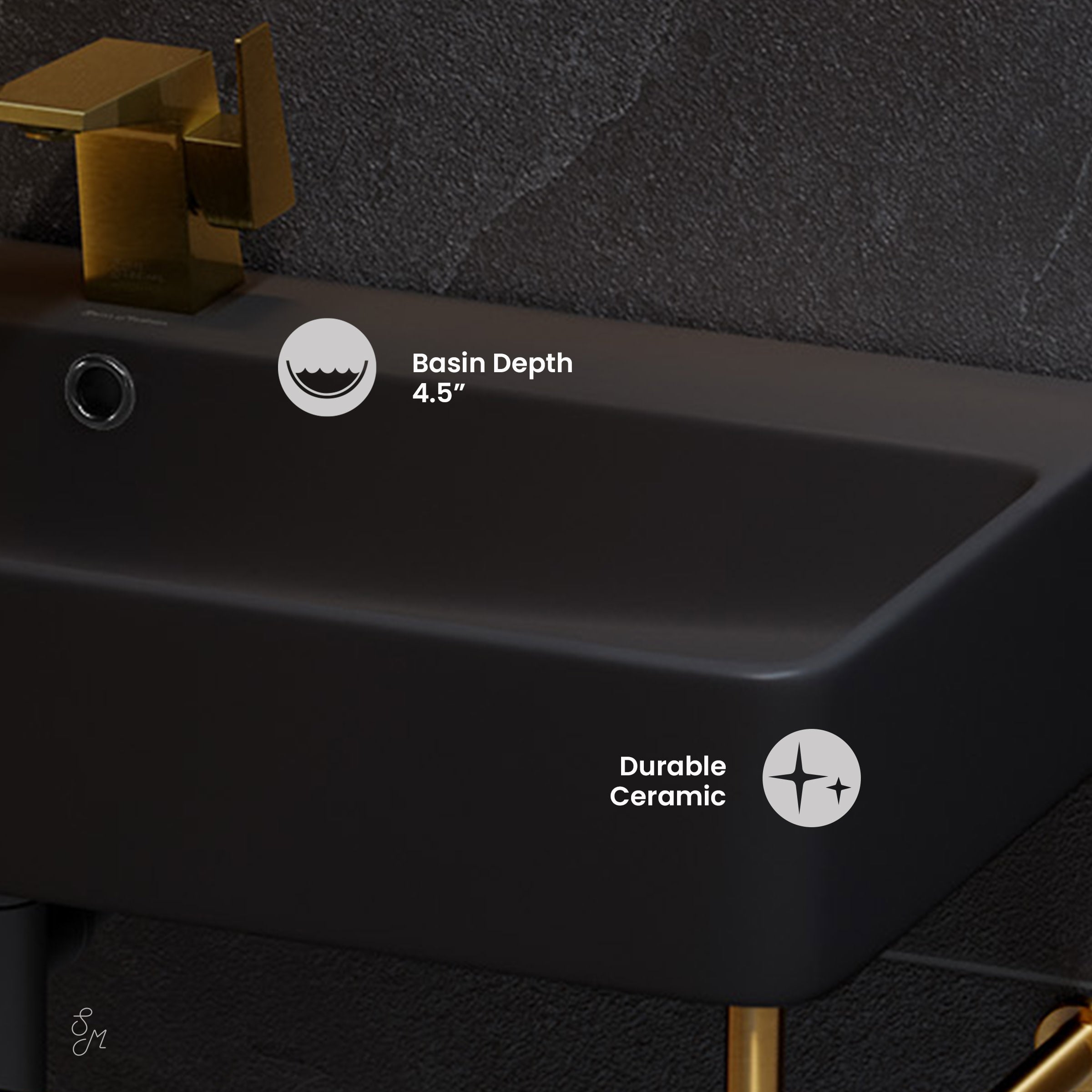 Brushed Gold / Matte Black