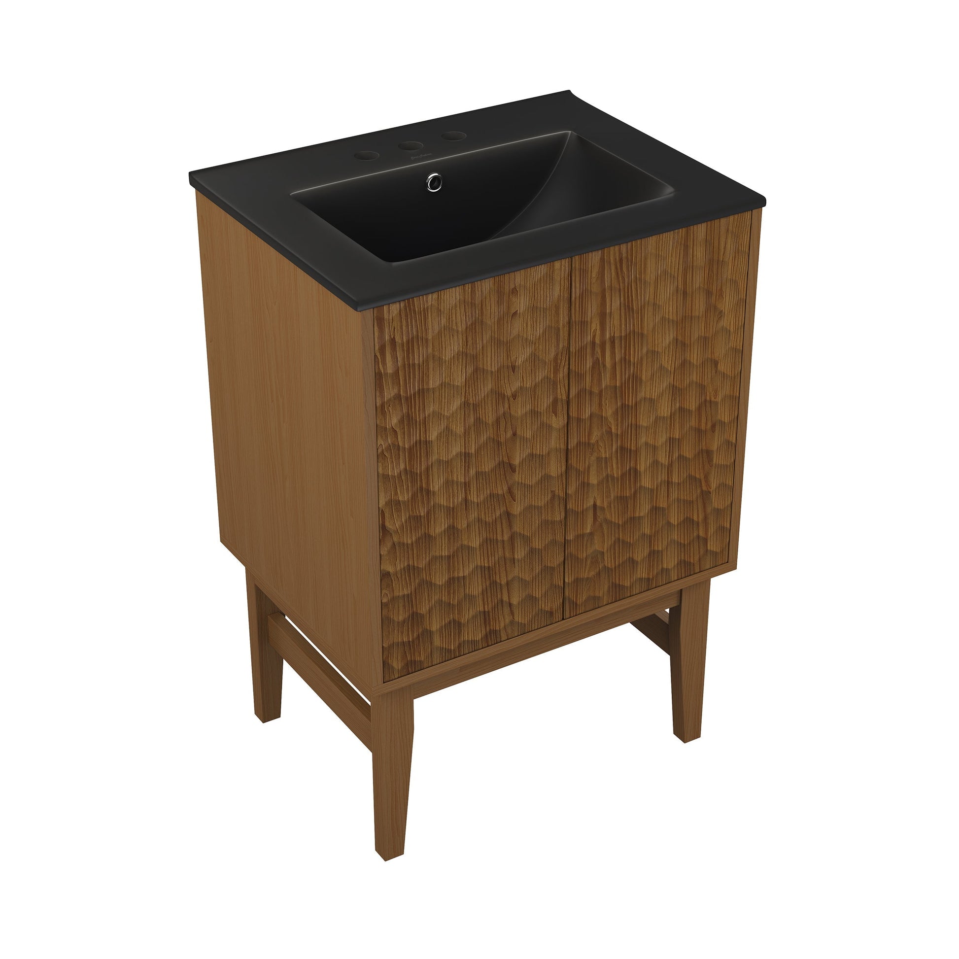 Brown Oak / Matte Black / 3-Hole