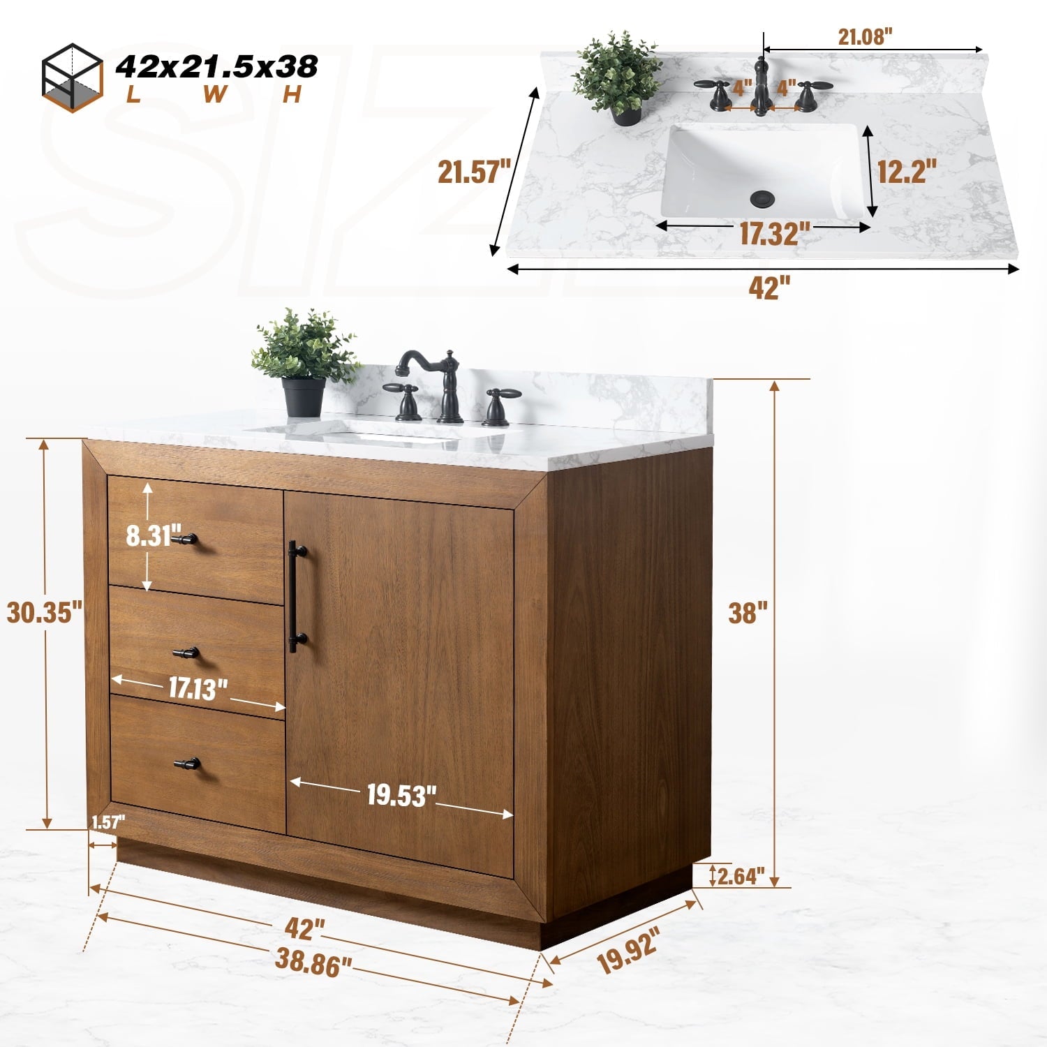 Tan / Engineered Marble