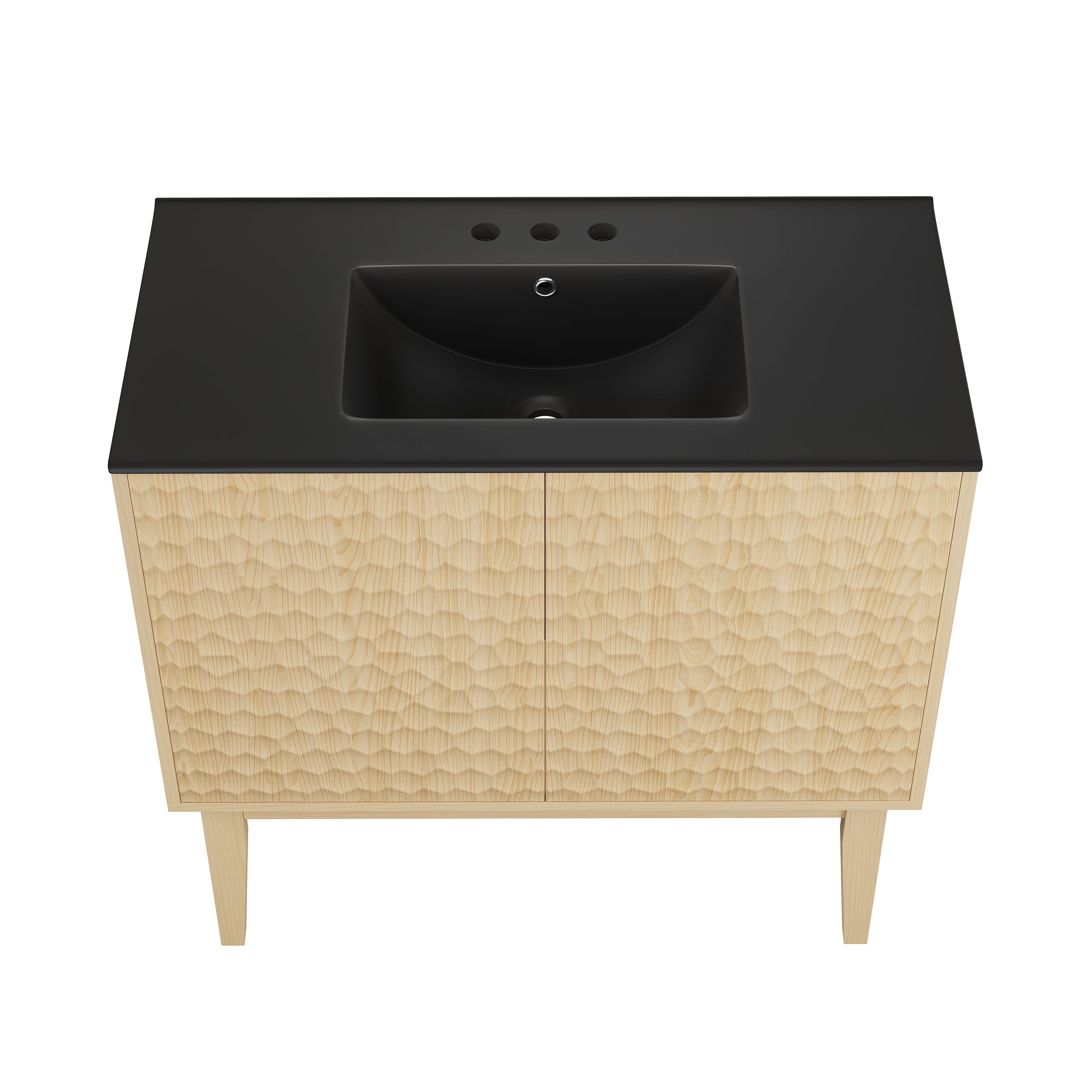 Natural Oak / Matte Black / 3-Hole