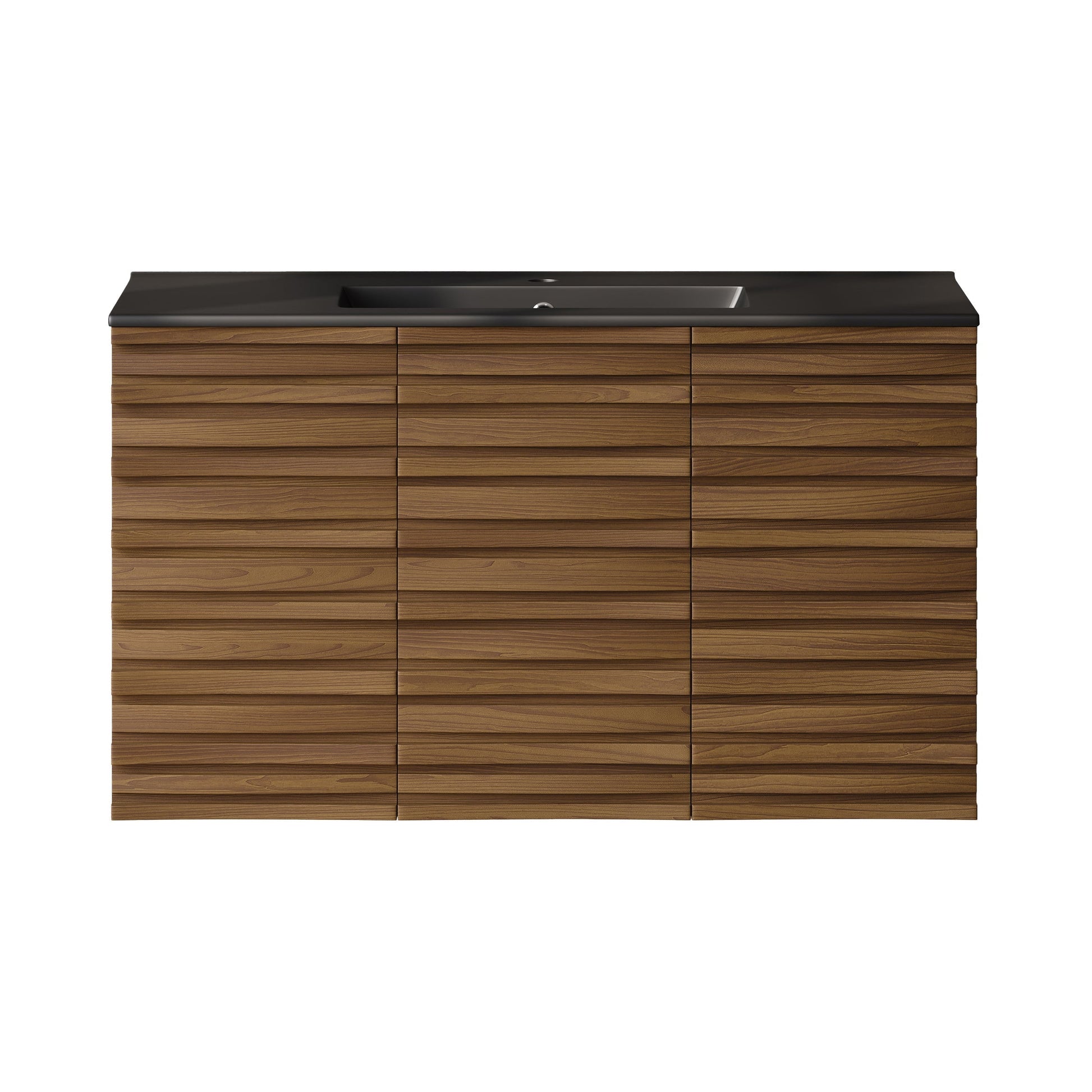 Brown Oak / Black / 1-Hole